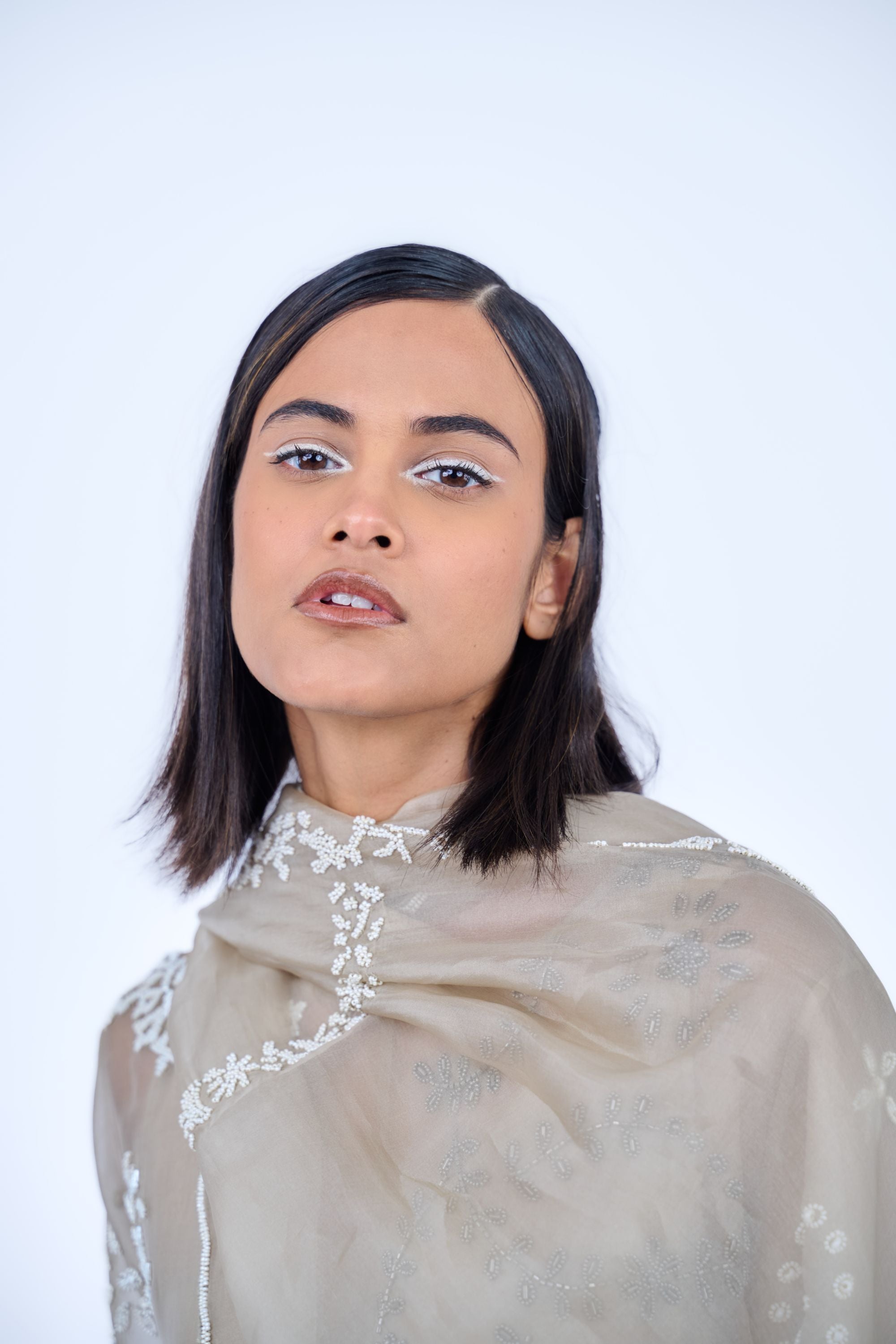 Natural Ec Silk Organza Dupatta