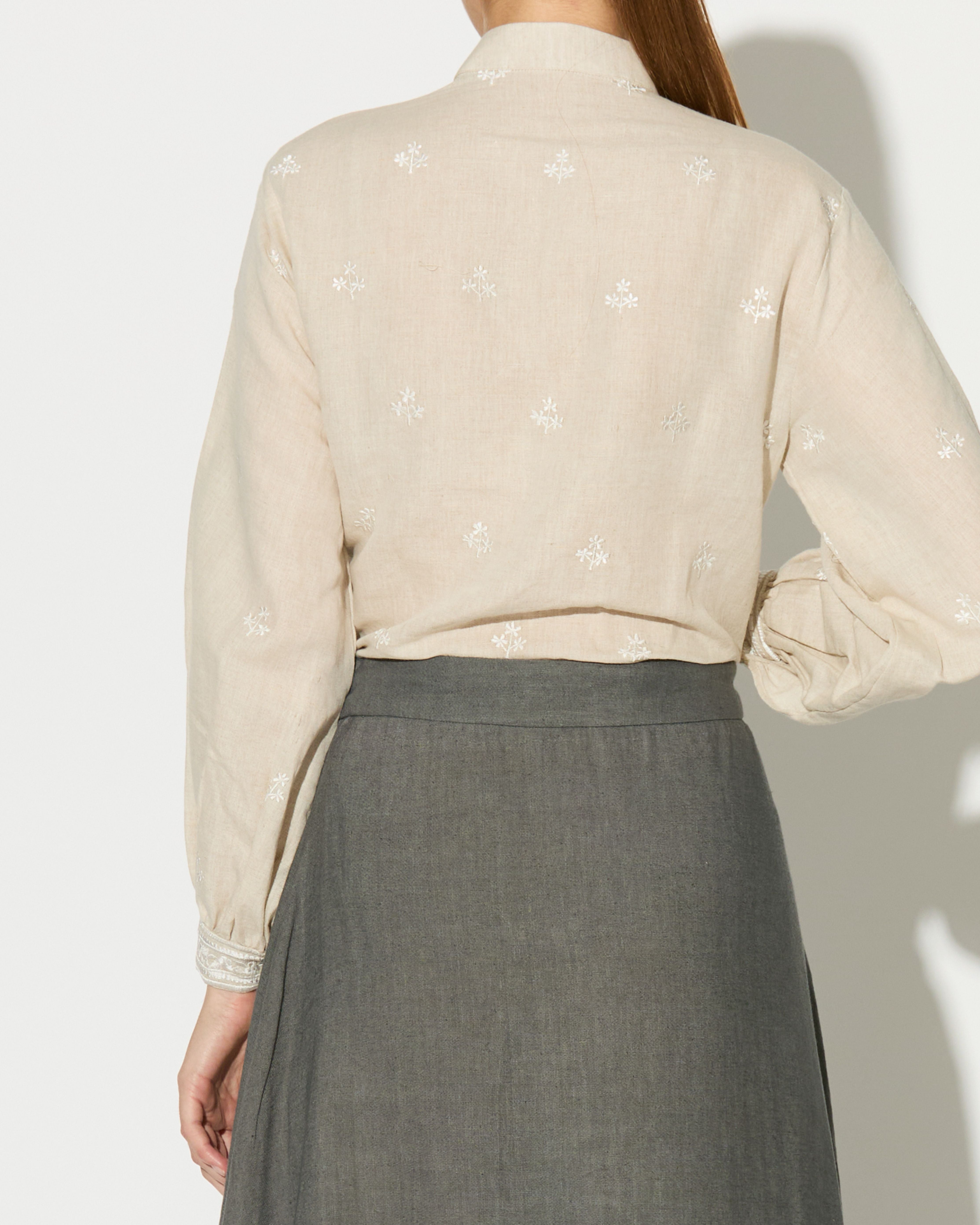 CREAM EMBROIDERED SHIRT