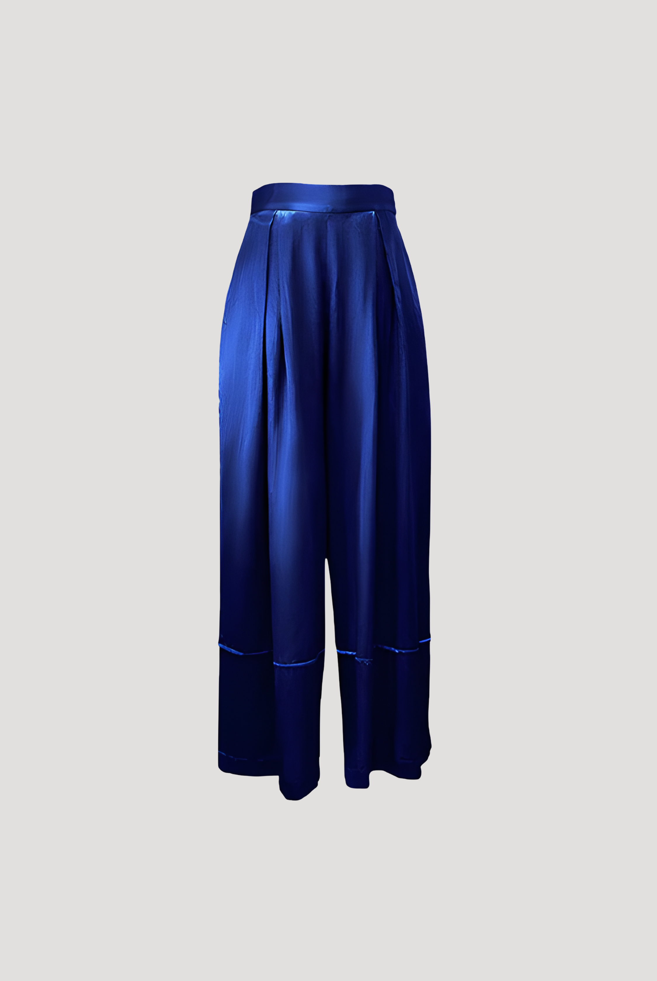 Boulevard Pleated Pants in Blue