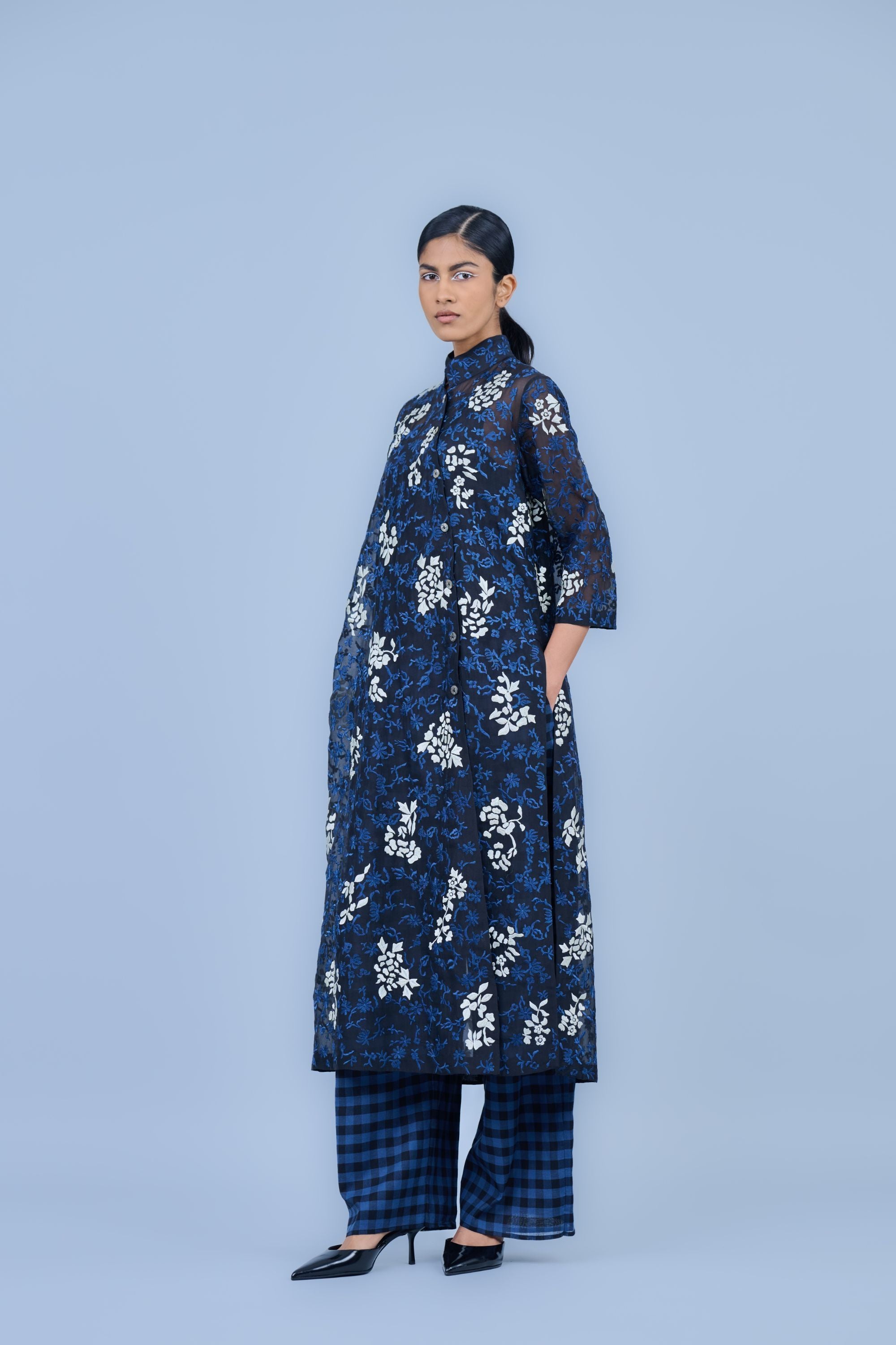 Space Yarn Dyed Cotton Pant