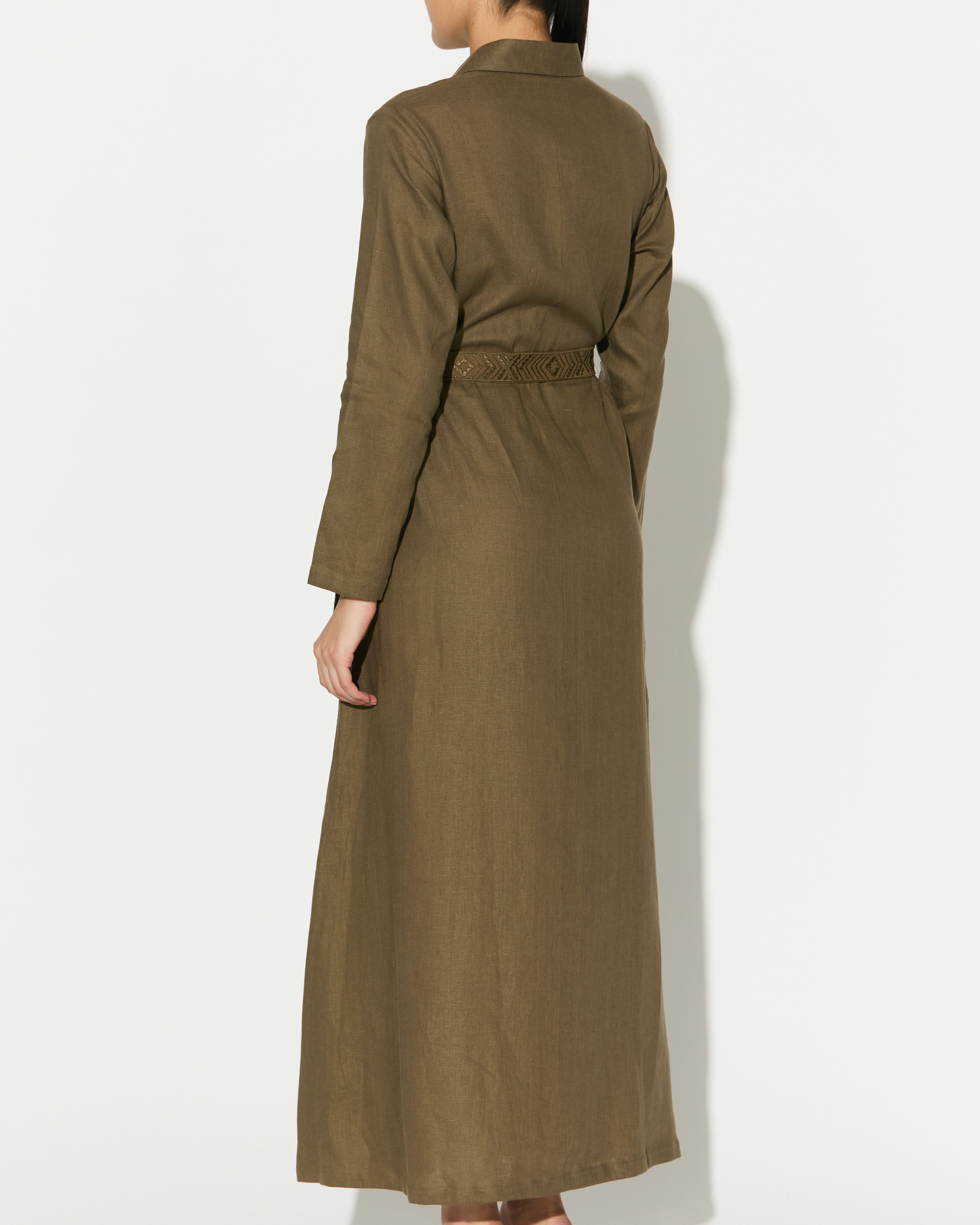 SAGE GREEN SHIRT DRESS