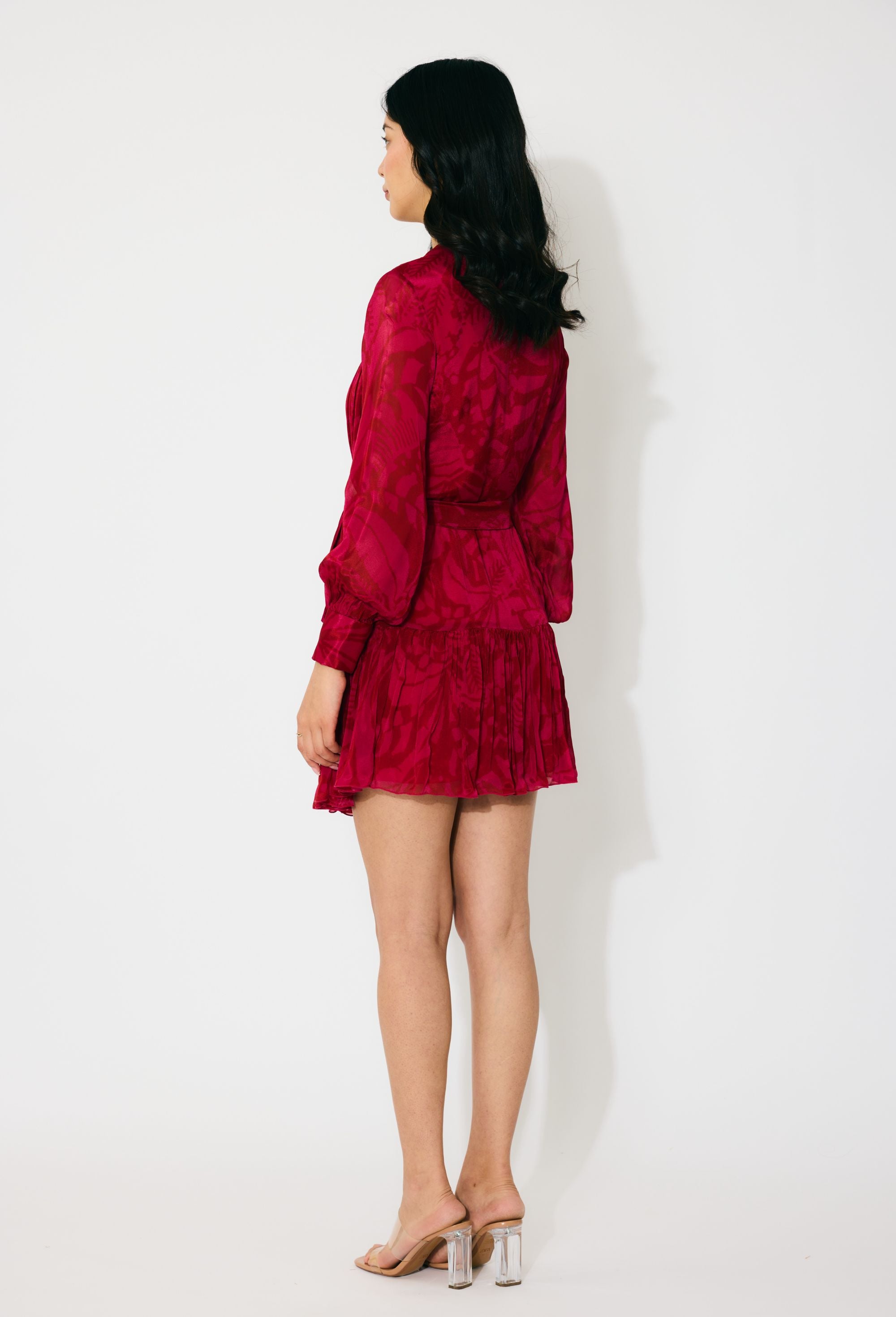 HOT PINK AND RED SHORT DRESS