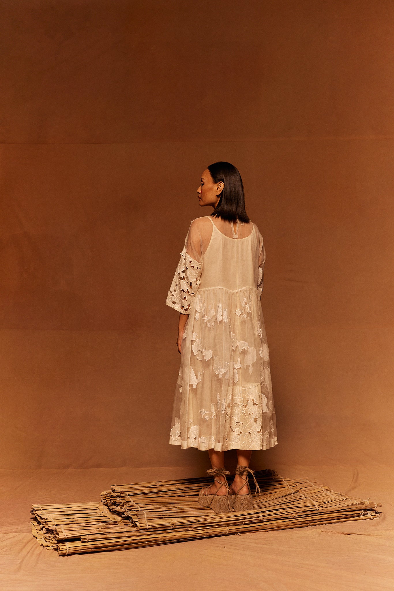 Yamada Patchwork Slip Dress