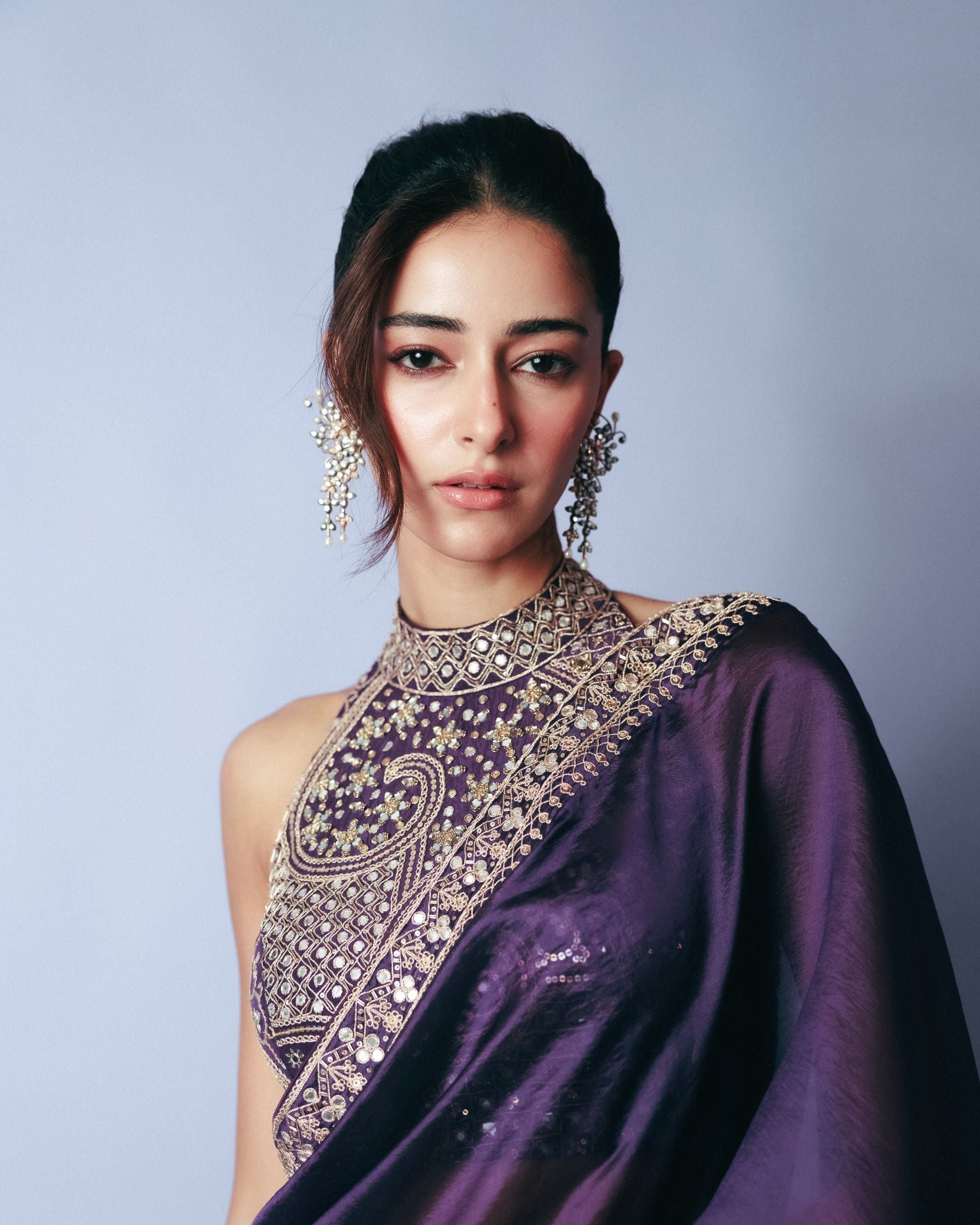 ANANYA PANDAY IN CLASSIC SAREE SET