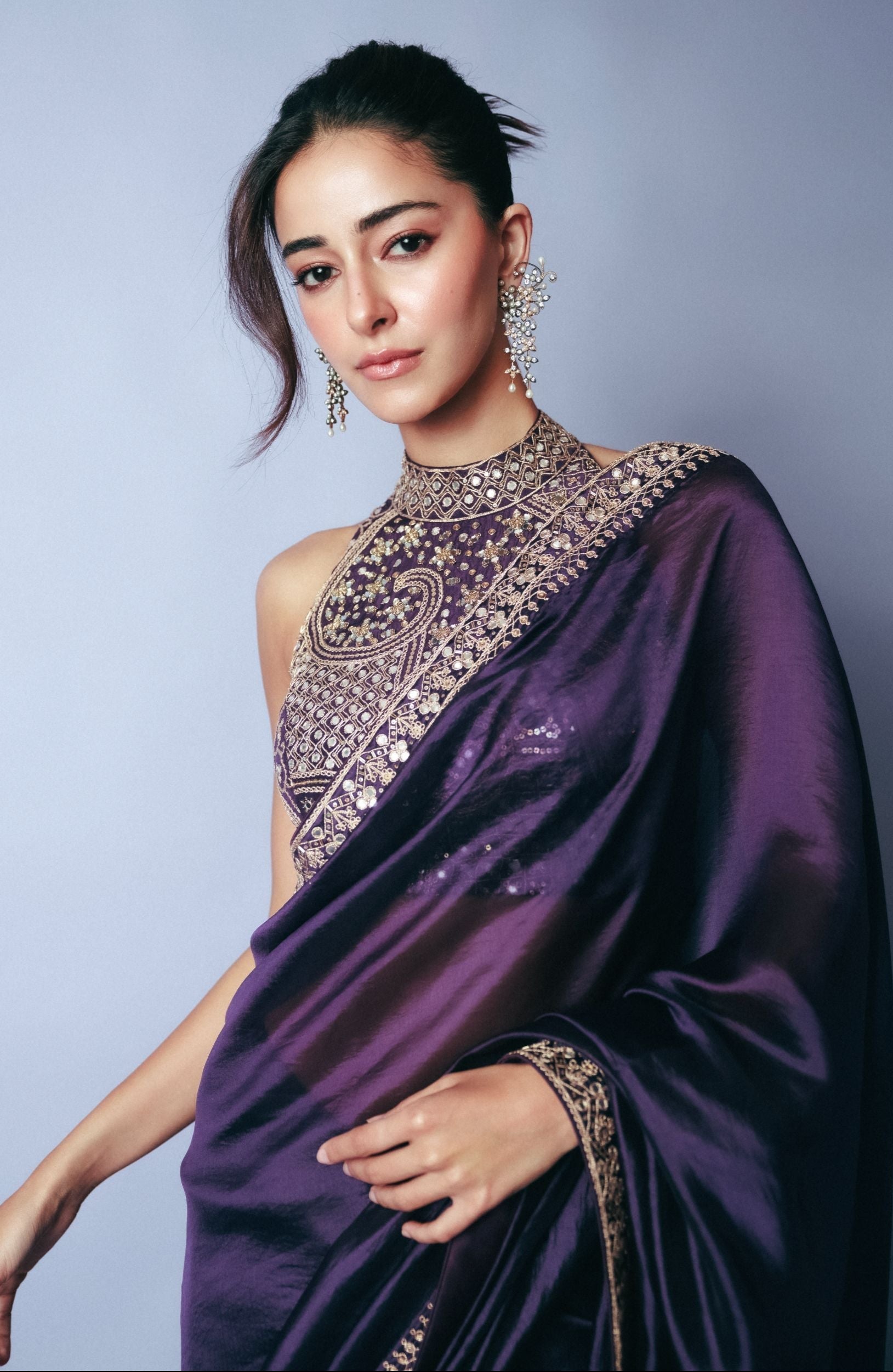 ANANYA PANDAY IN CLASSIC SAREE SET