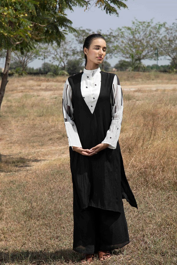 Leaf Spot Stripe Kurta