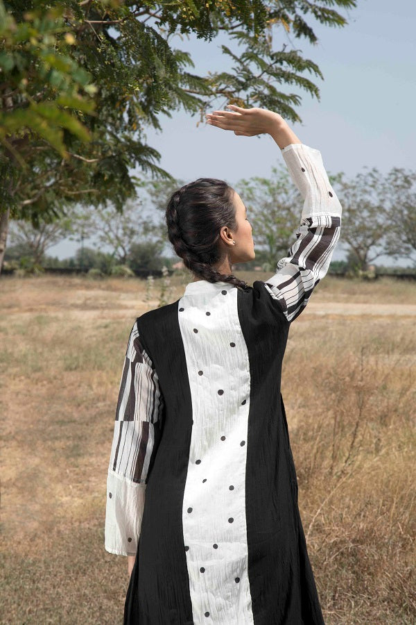 Leaf Spot Stripe Kurta