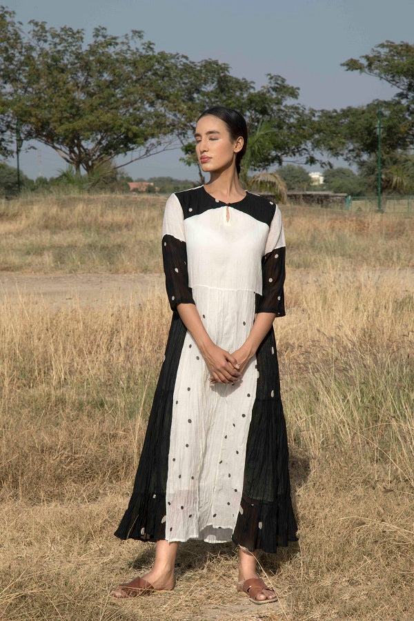 Kali Spotted Ankle Dress