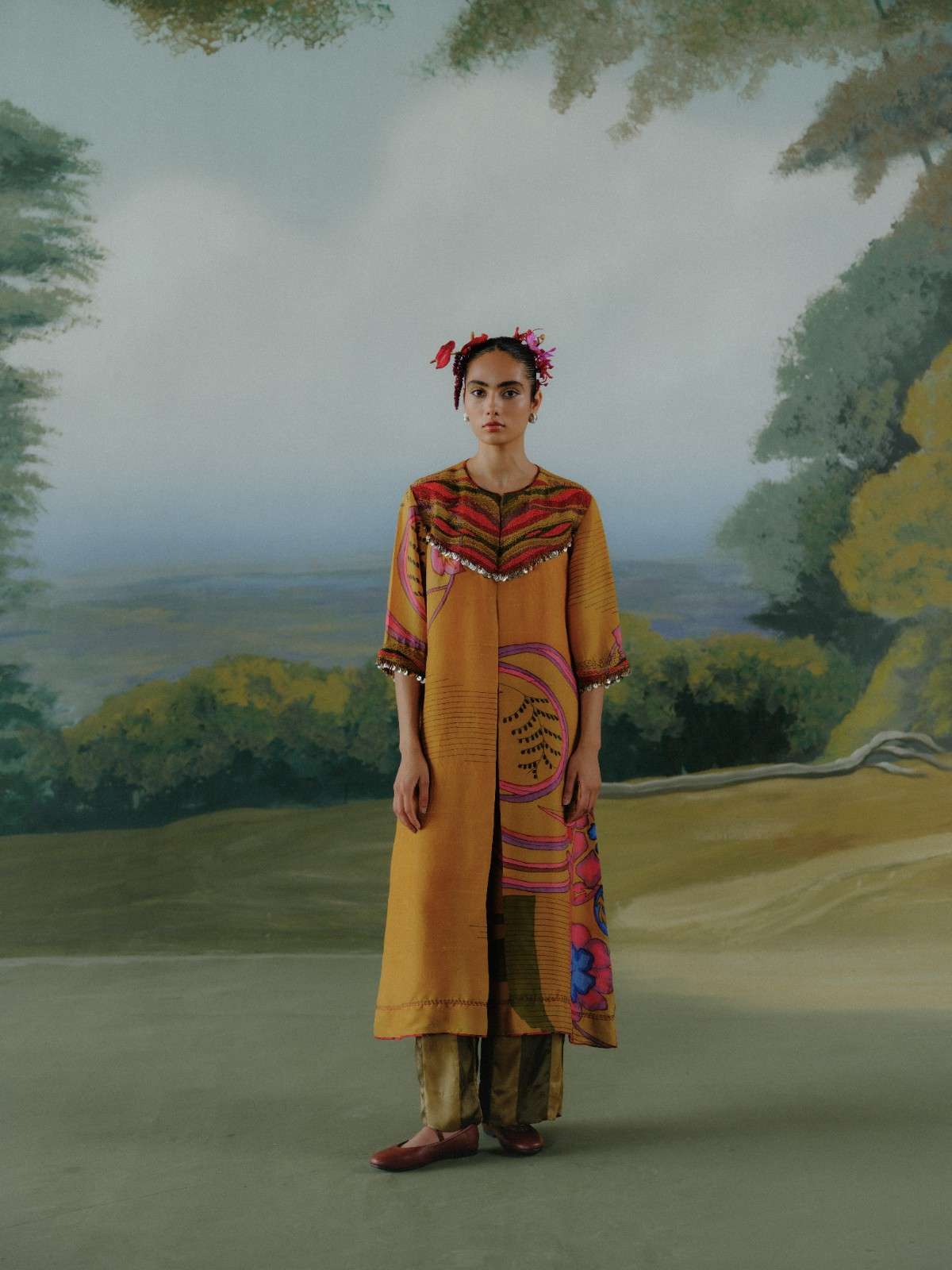 Ochre Trail Kurta Set