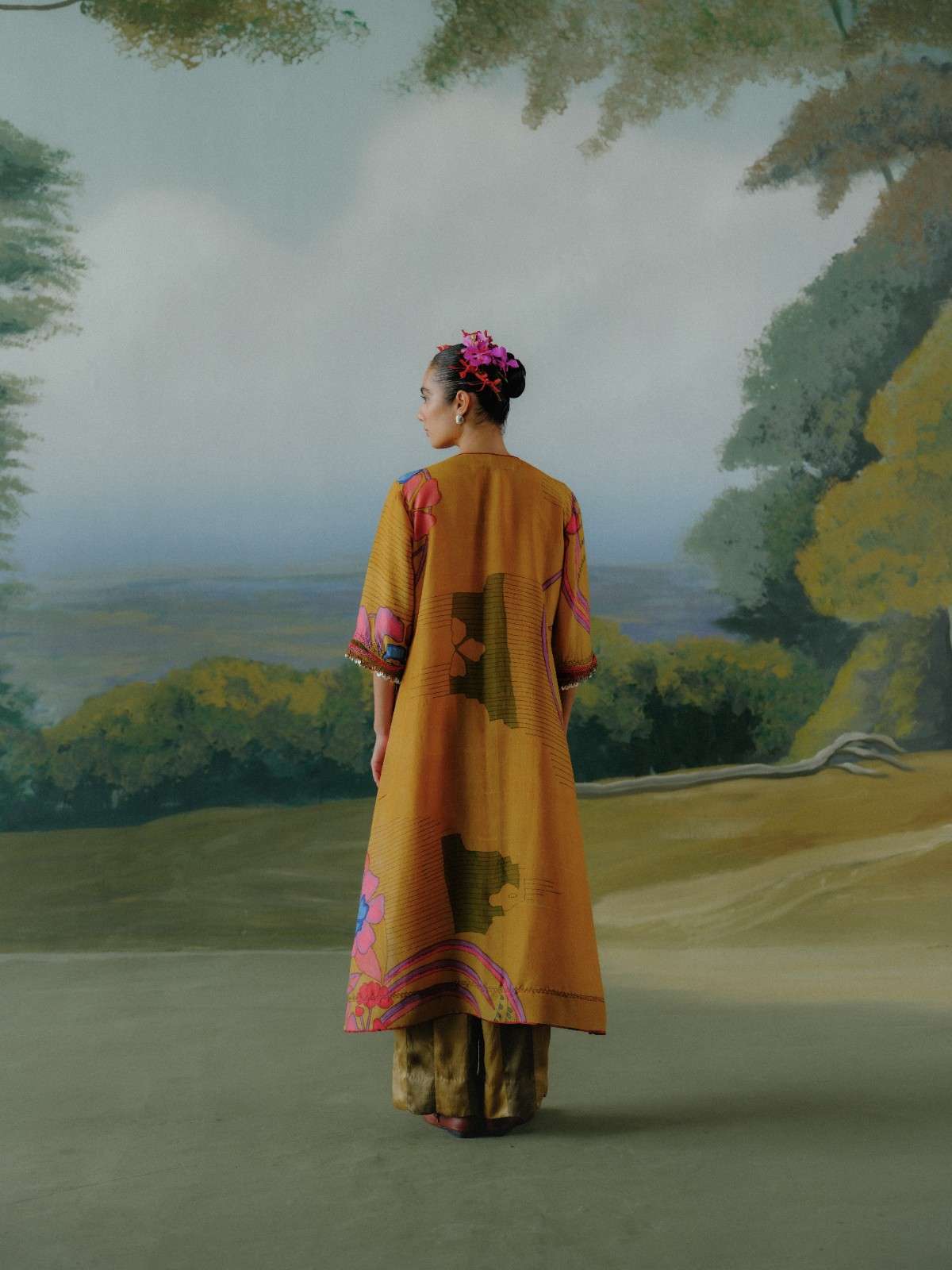 Ochre Trail Kurta Set