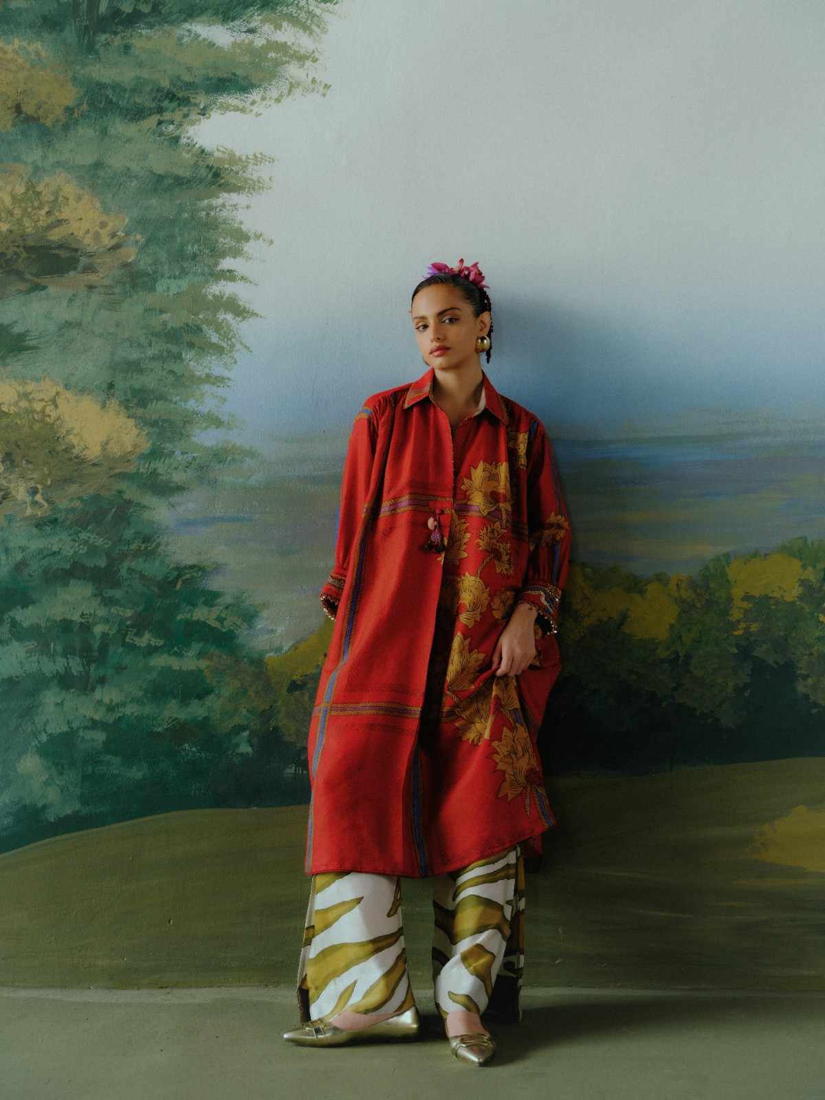 Scarlet Garden Kurta Set