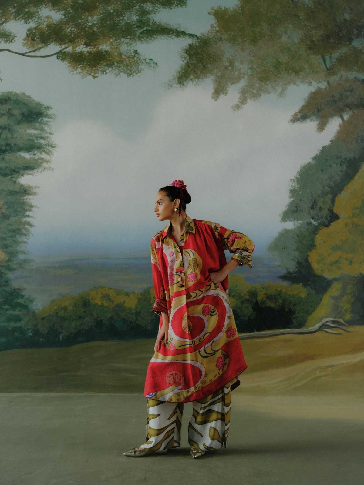 Crimson Story Kurta Set