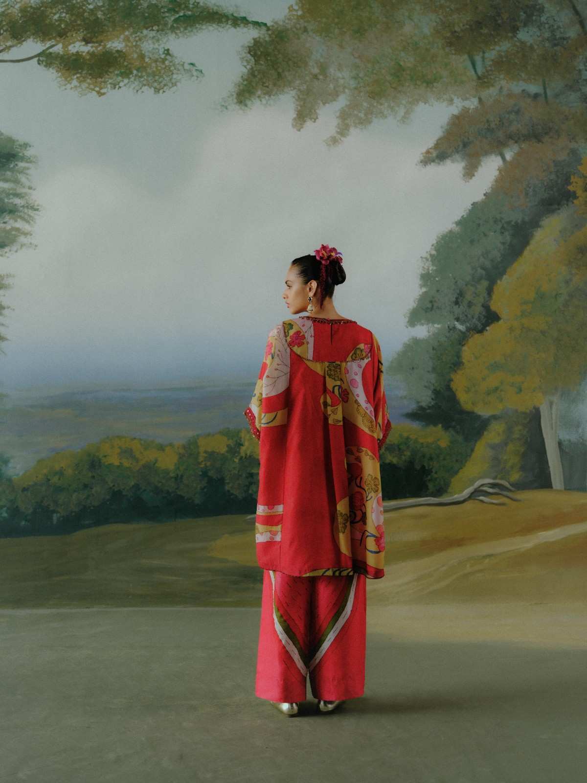 Sunset Wave Kaftan Set
