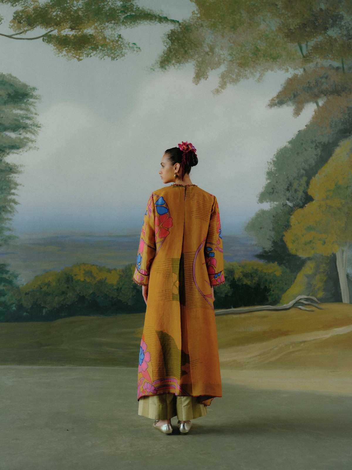 Ochre Garden Kurta Set