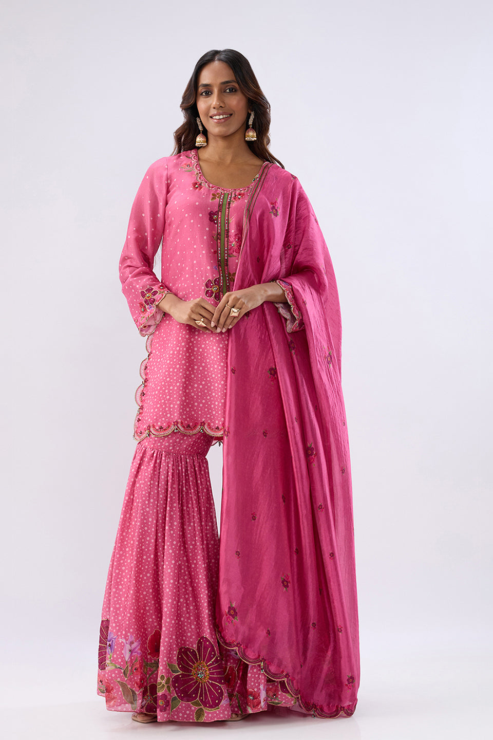 Blossom Pink Sharara Set