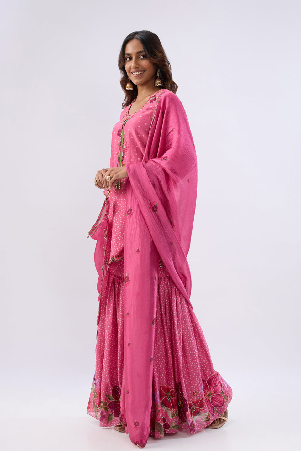 Blossom Pink Sharara Set