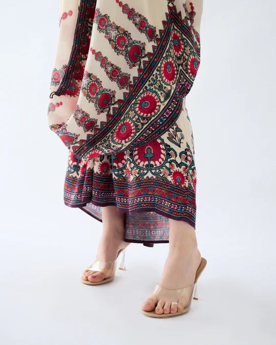 Bukhara Maroon Dalilah - Surilee Tunic Set