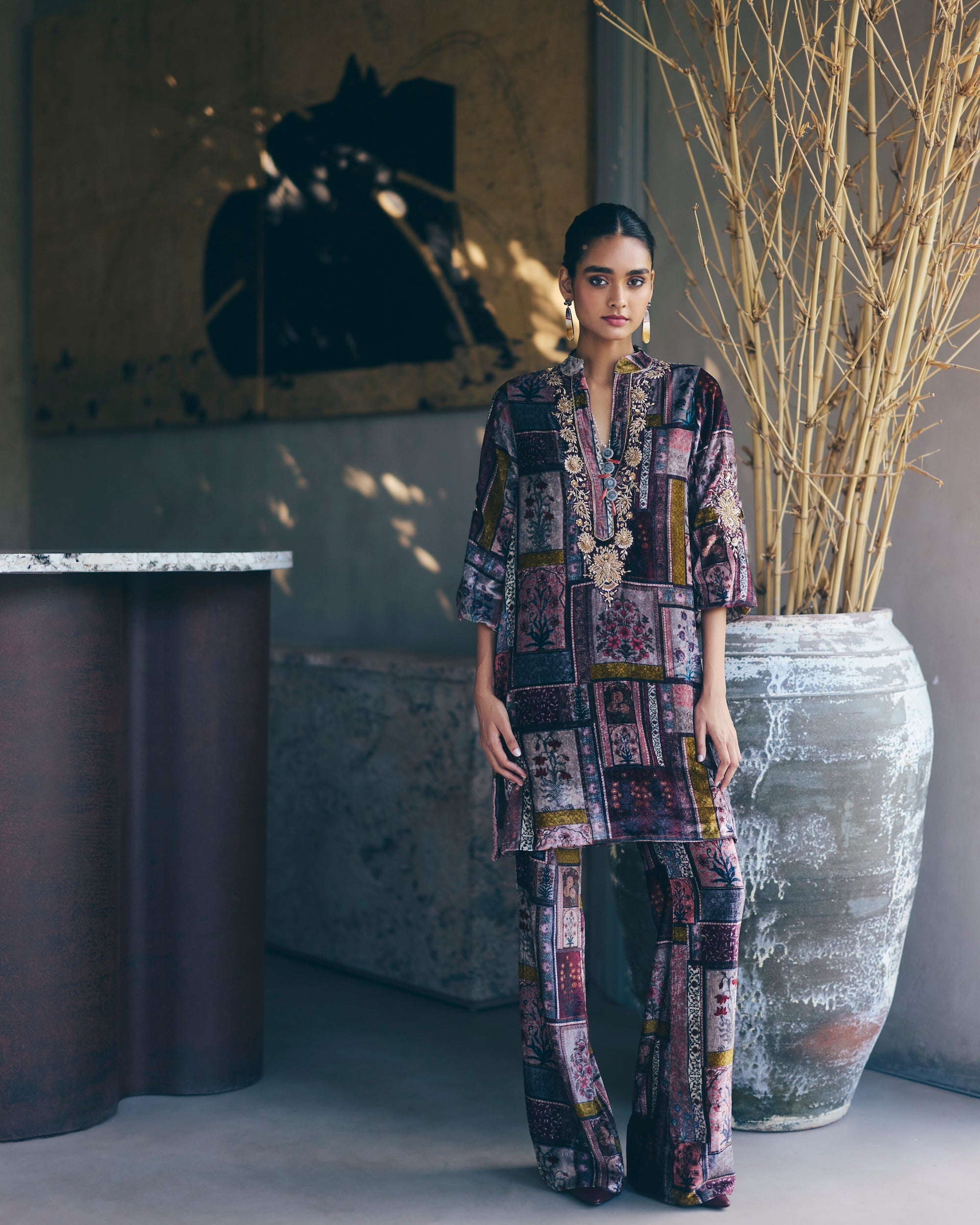 Anaya Velvet Kurta Set