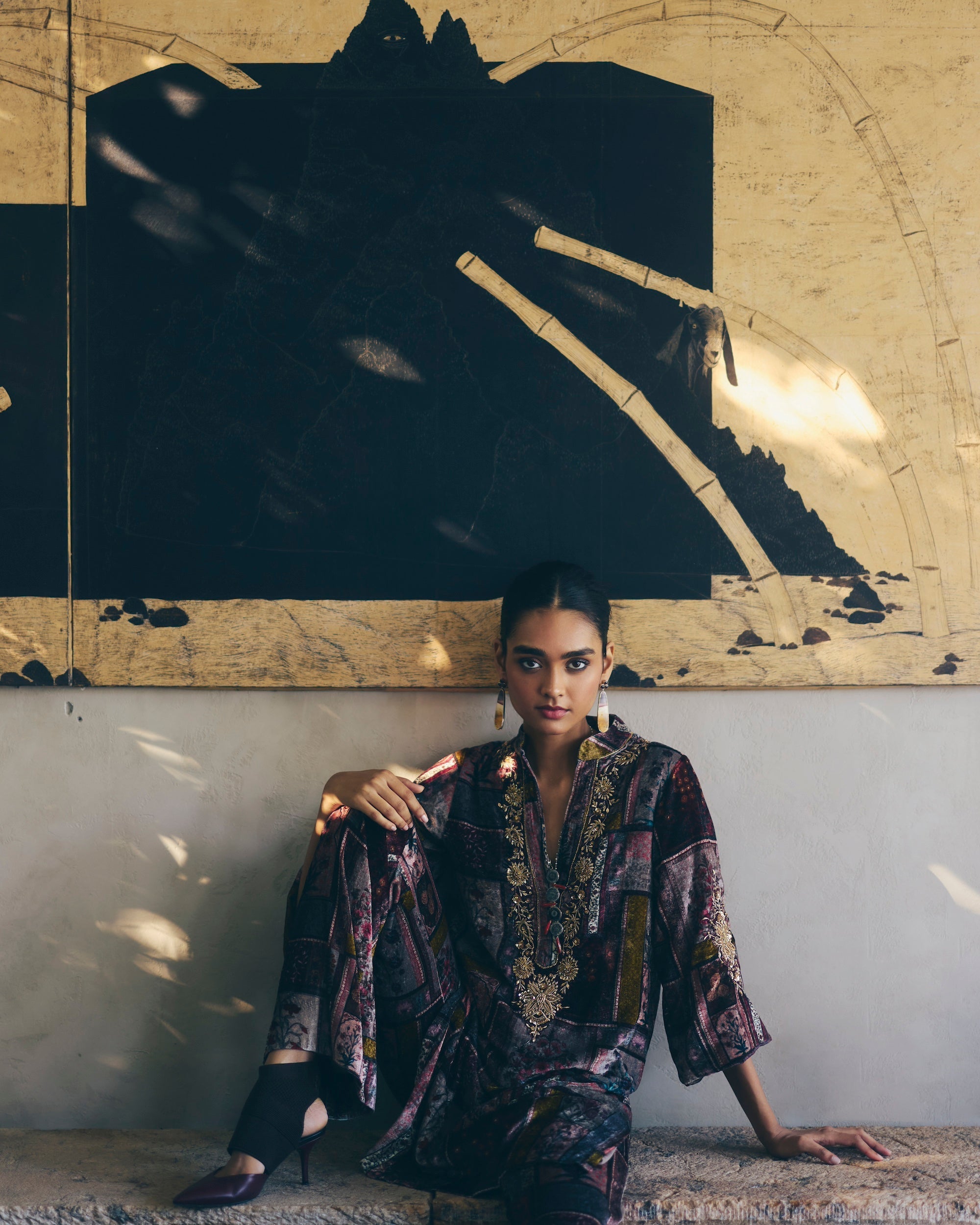 Anaya Velvet Kurta Set