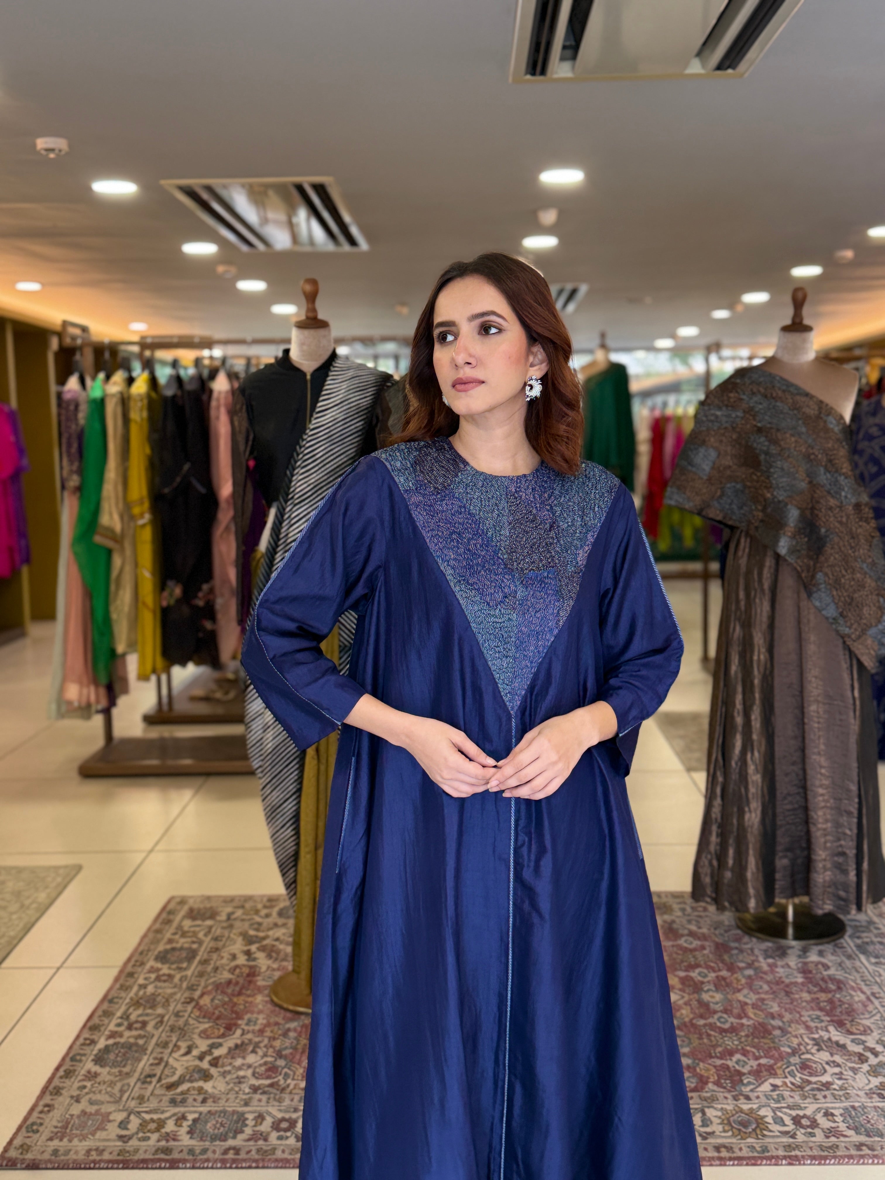 Armour Kurta - Navy Blue