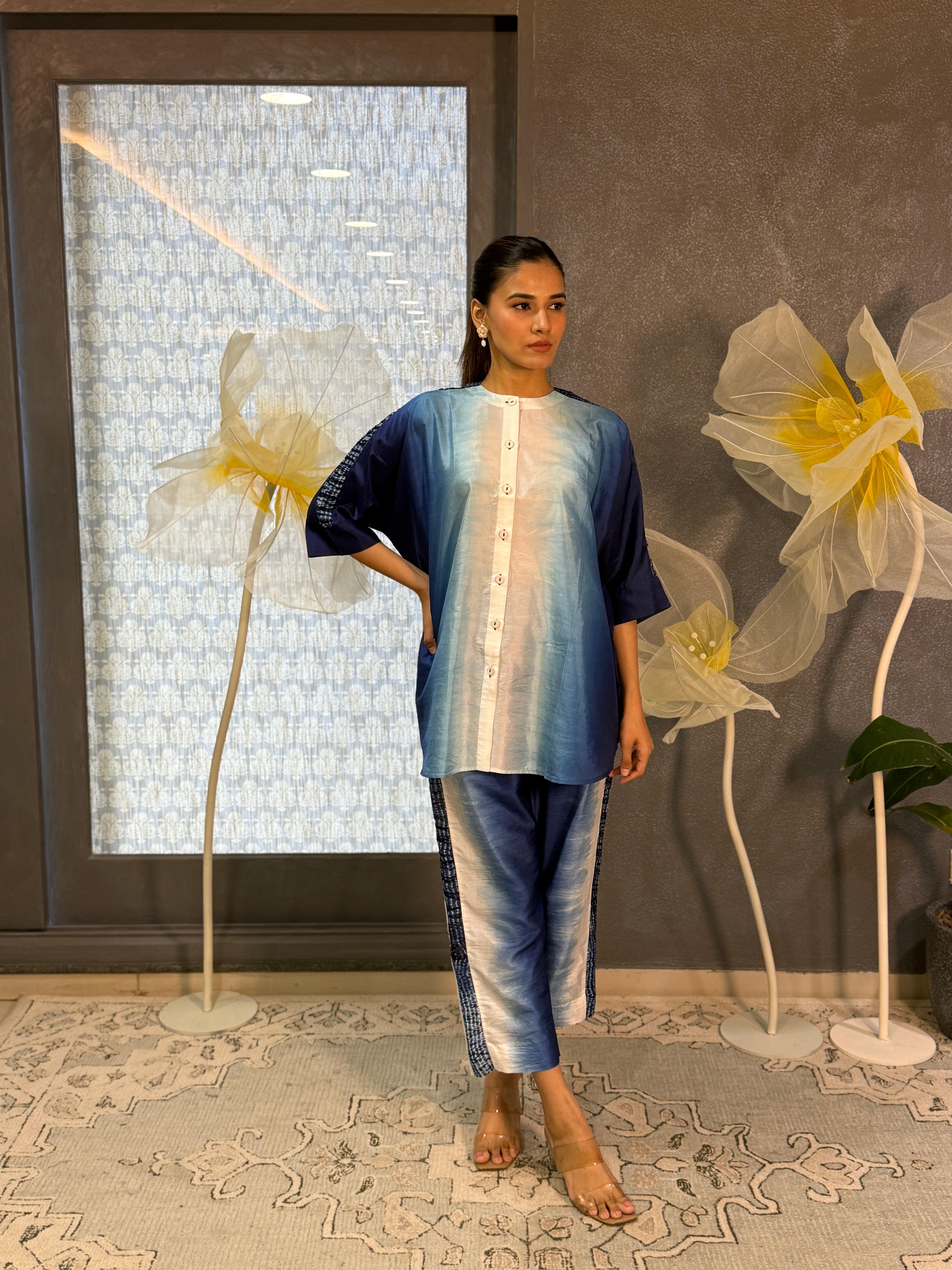 STREAM TOP NAVY BLUE