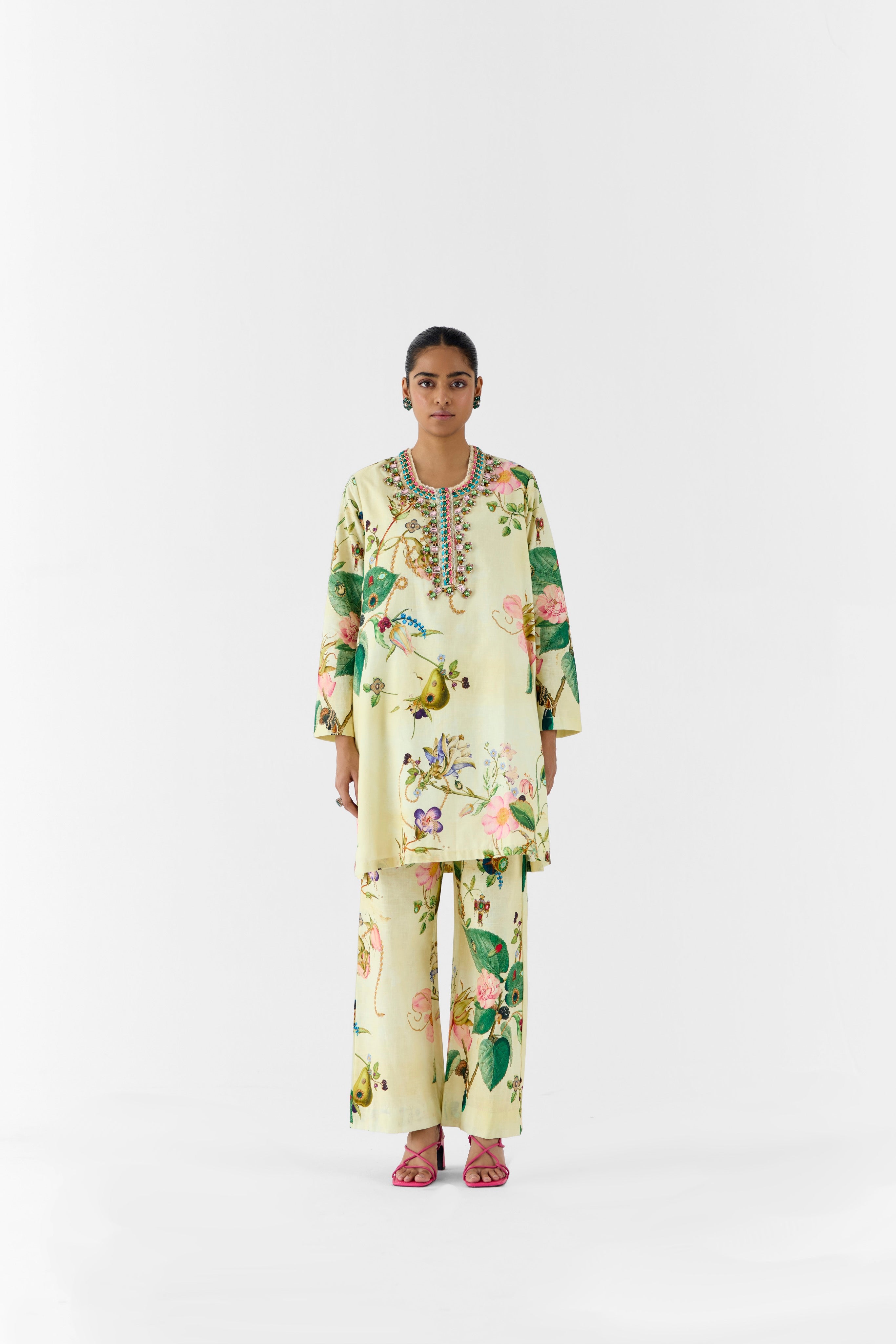 BLOSSOM STONEWORK KURTA & PANTS