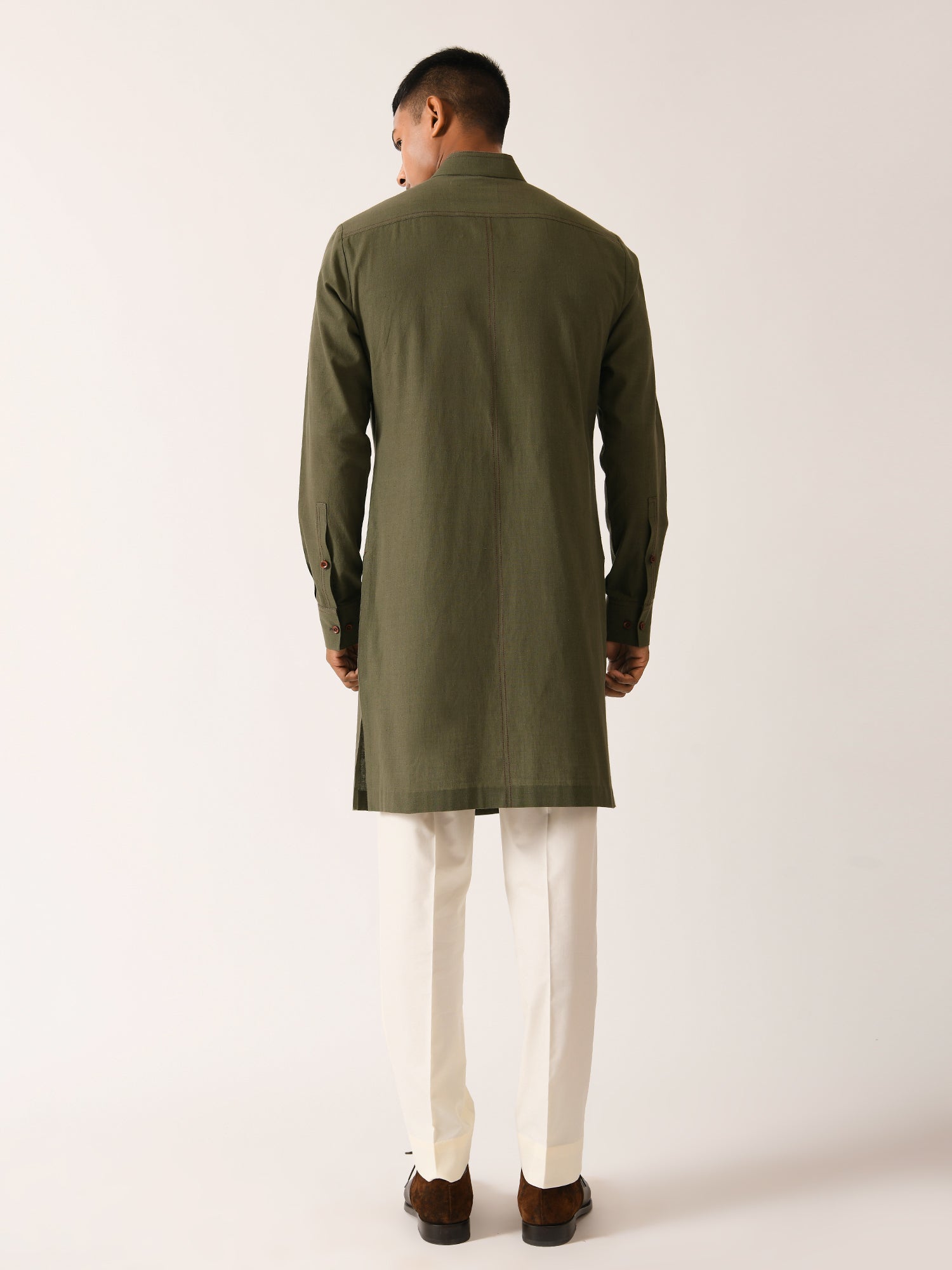 Handloom Double Flap Kurta