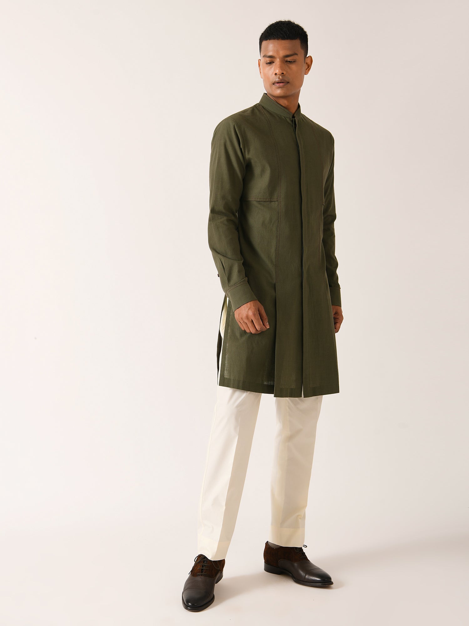 Handloom Double Flap Kurta