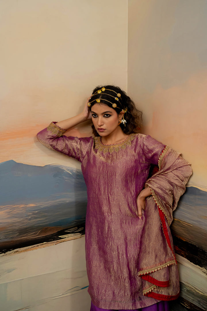 HESSA KURTA SHARARA DUPATTA SET