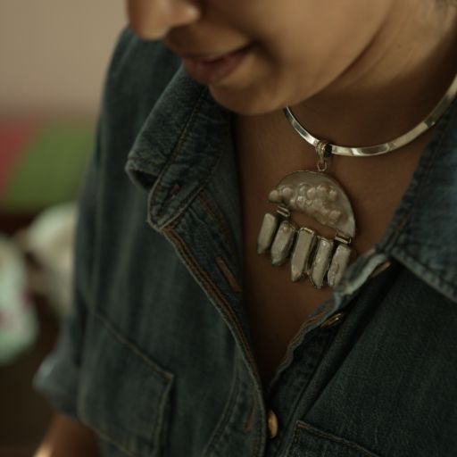 Cloud Whisper Pendant with Hasli