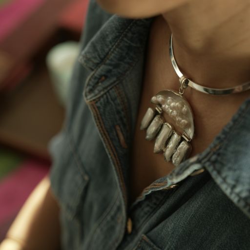 Cloud Whisper Pendant with Hasli