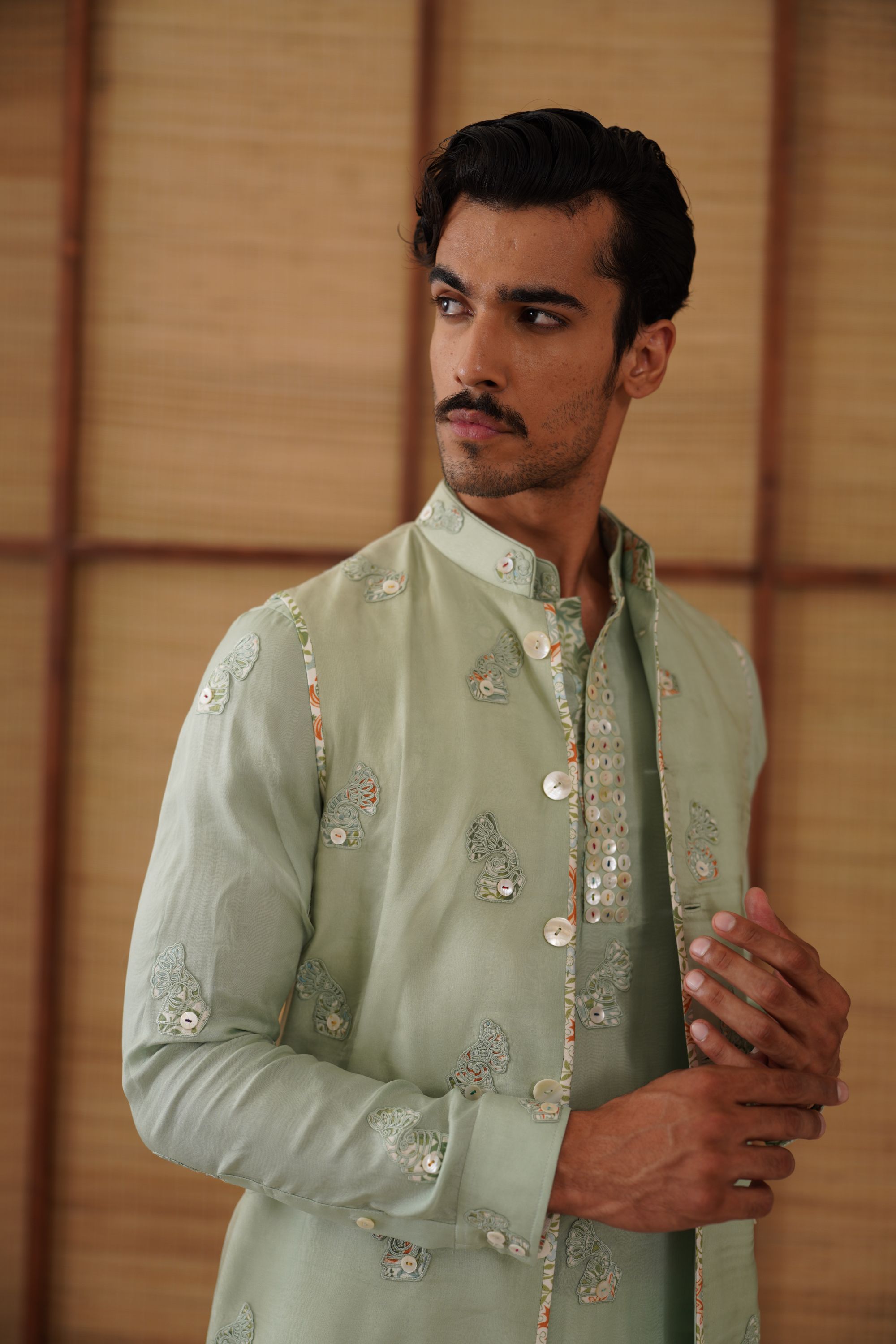 Gramophone Dori Nehru Jacket Set