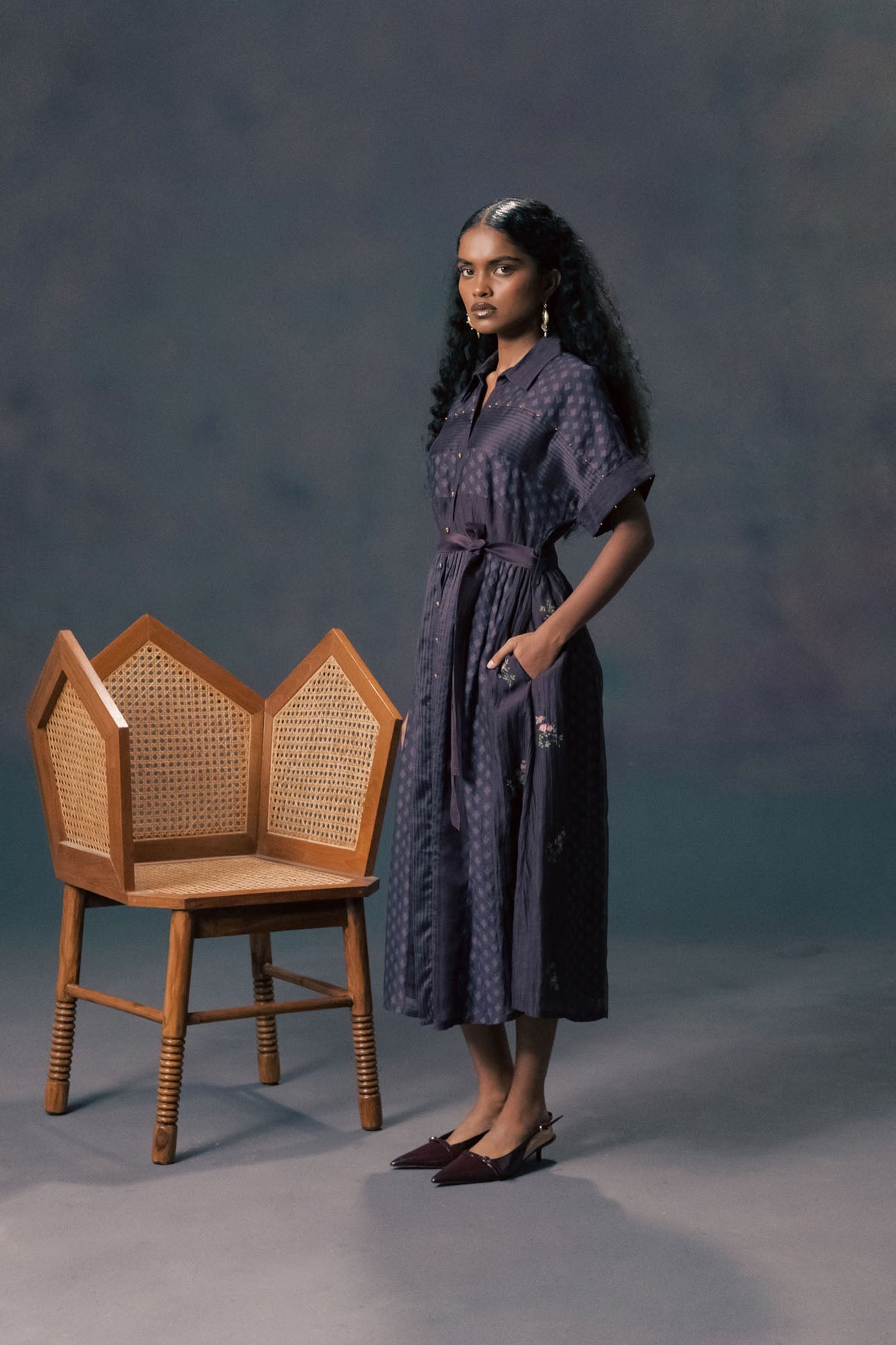 Enchanting Lavender Lace Rose Print Dress: Elegant Brocade Organza Summer Gown