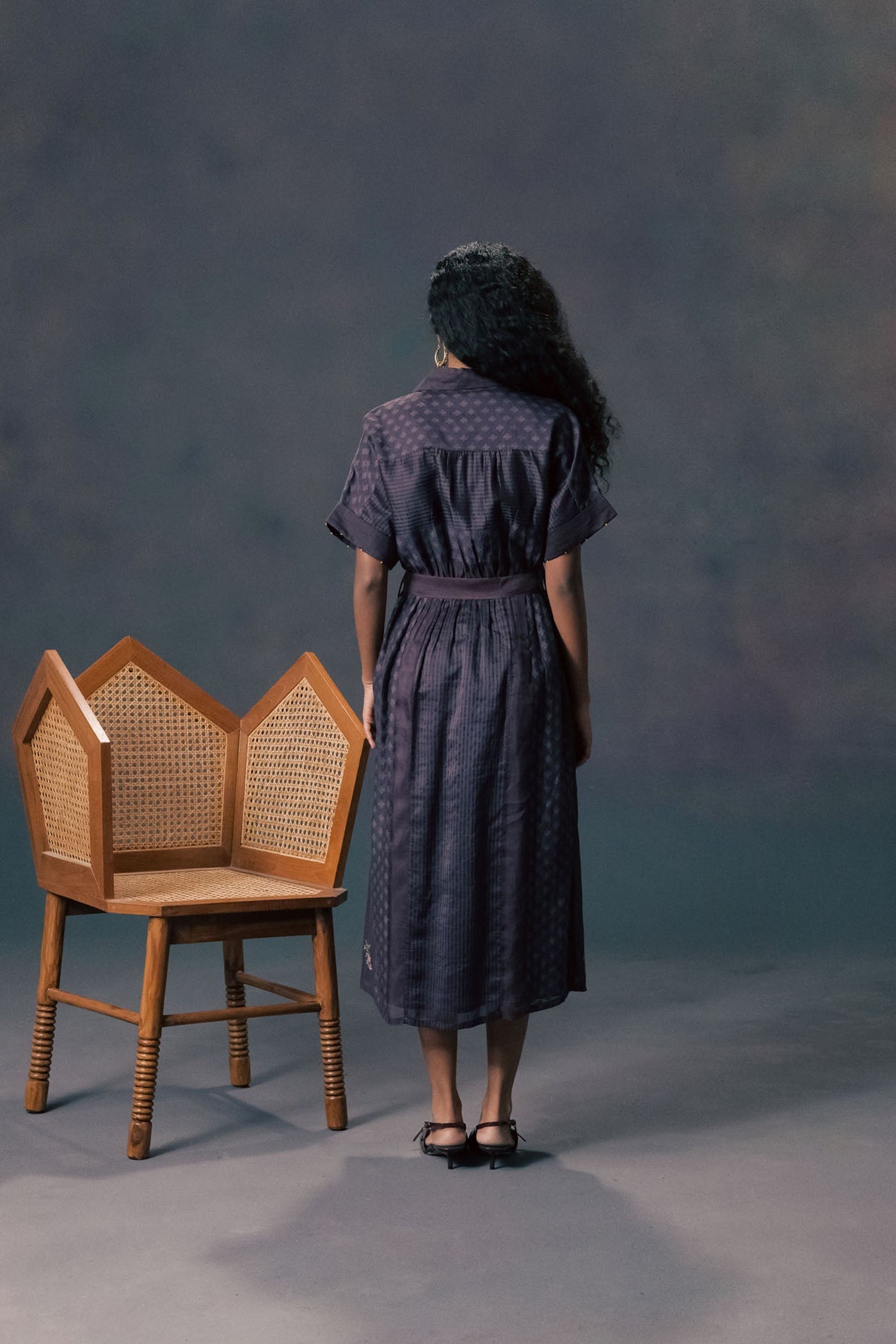 Enchanting Lavender Lace Rose Print Dress: Elegant Brocade Organza Summer Gown