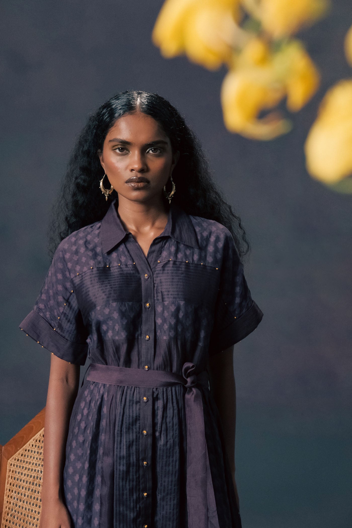 Enchanting Lavender Lace Rose Print Dress: Elegant Brocade Organza Summer Gown