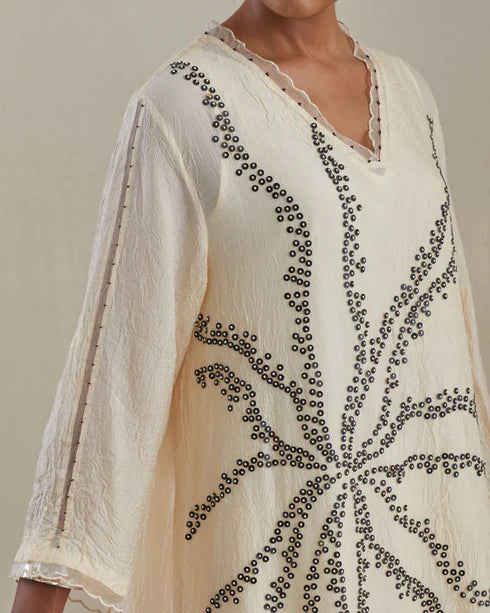 Ecru Kurta Set