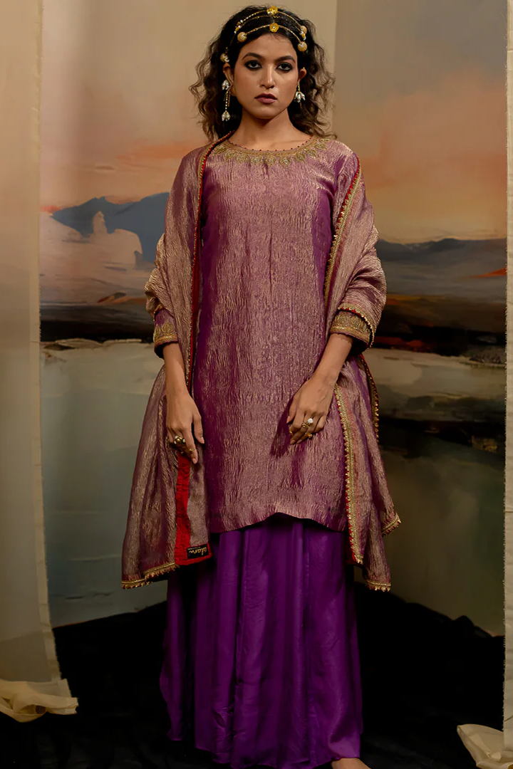 HESSA KURTA SHARARA DUPATTA SET