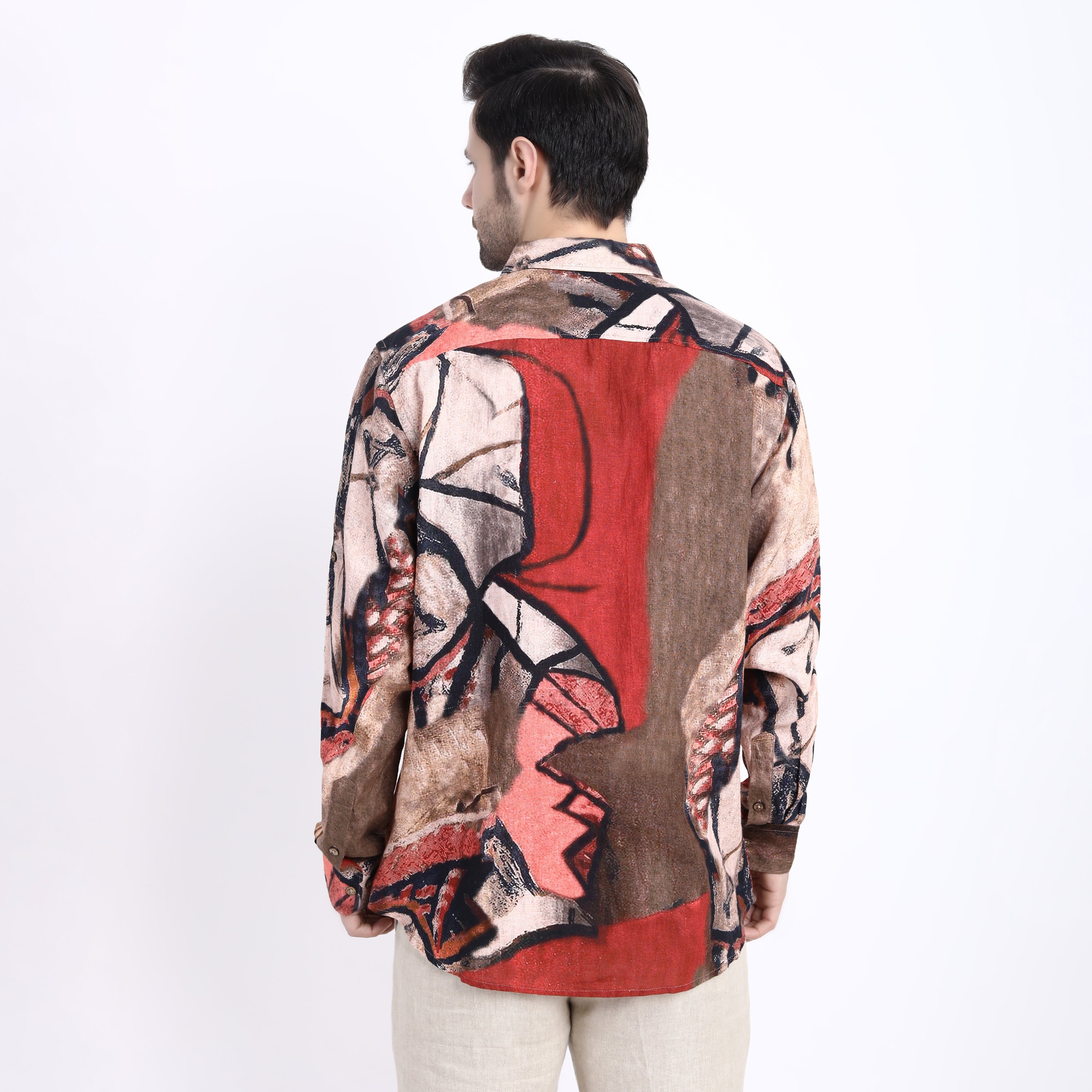 Giza Print Linen Shirt