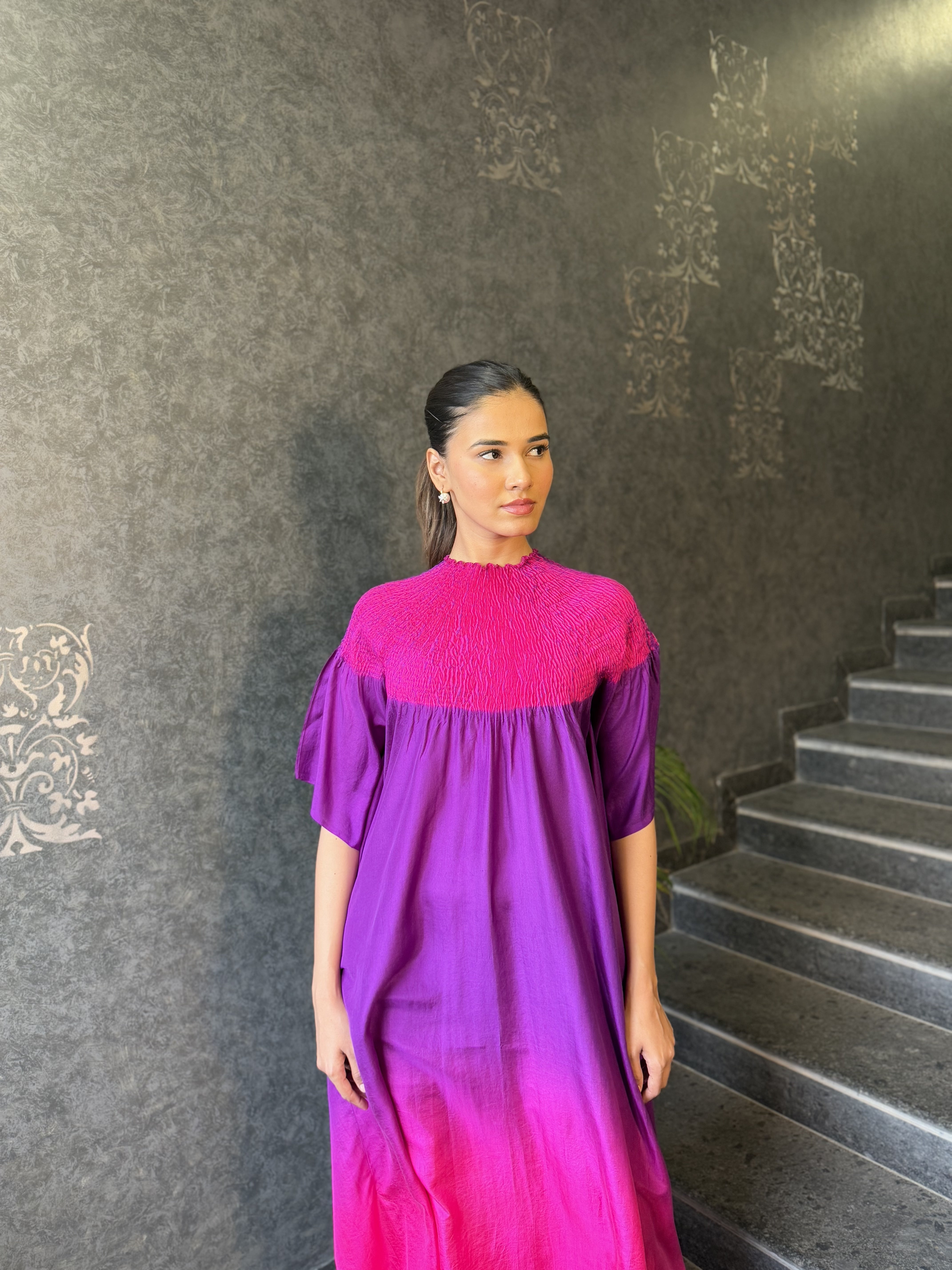 SECTOR KAFTAN PINK PURPLE