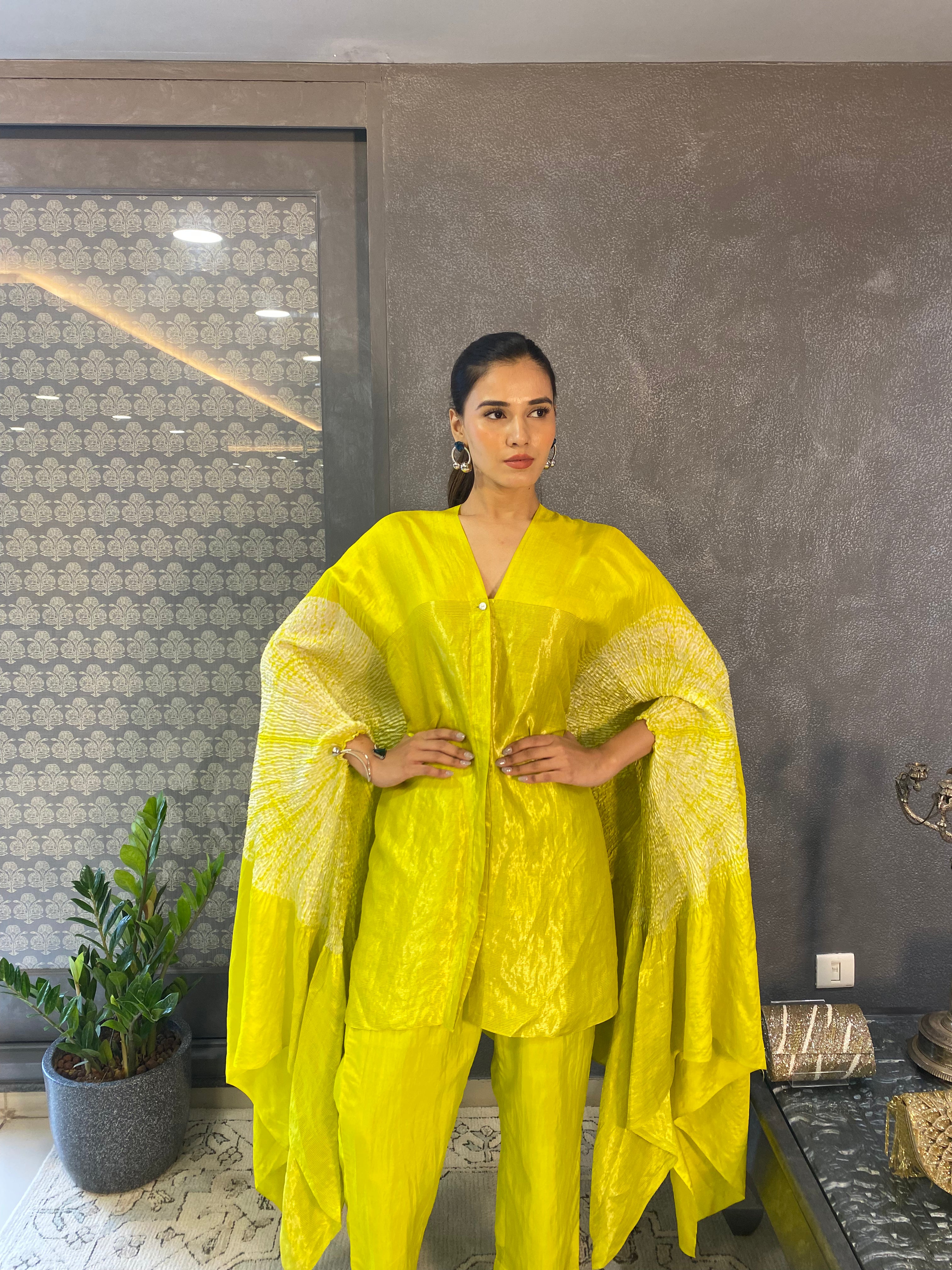 Metallic Lime Co-Ord