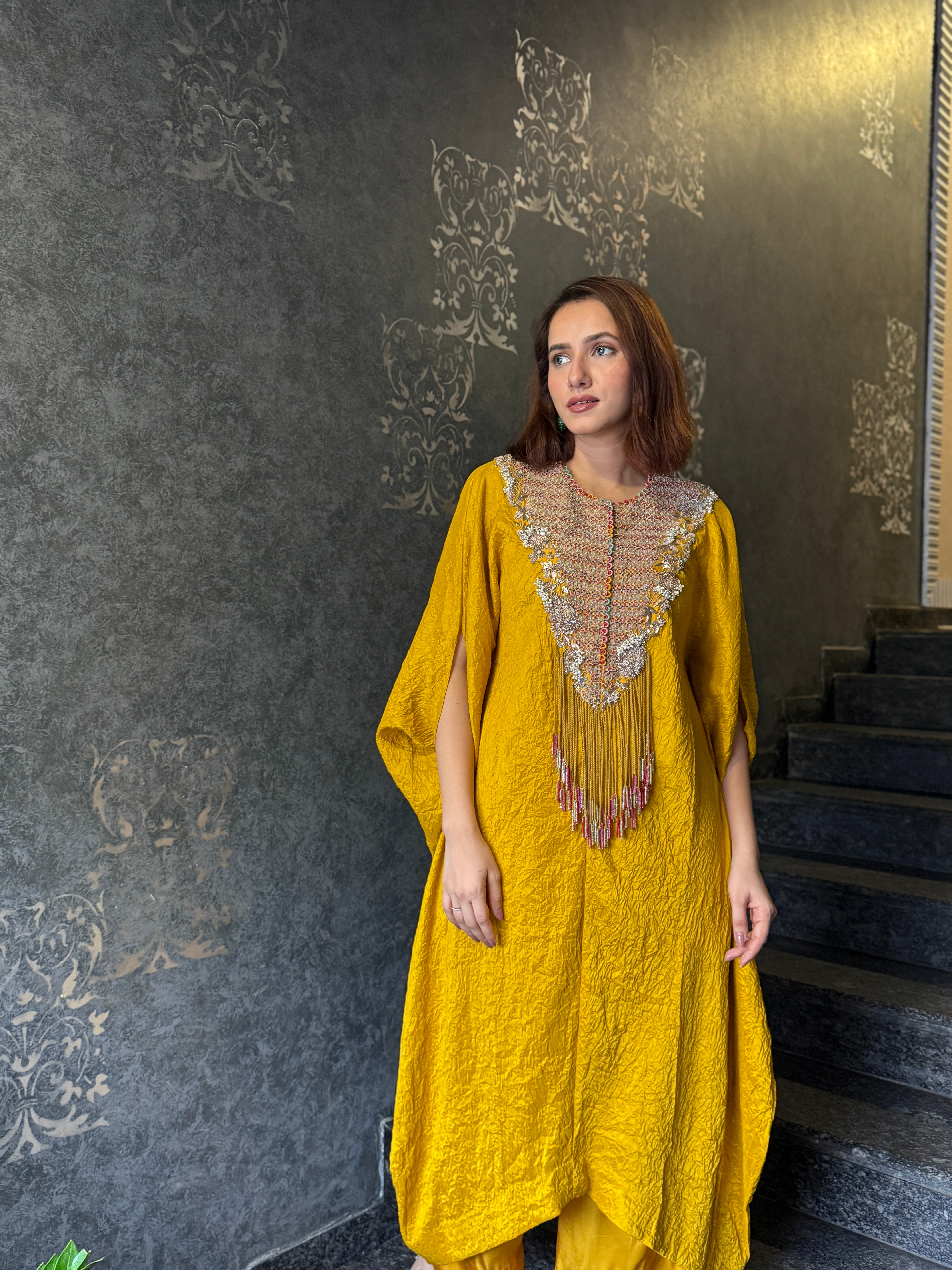 Mustard - Kaftaan Set