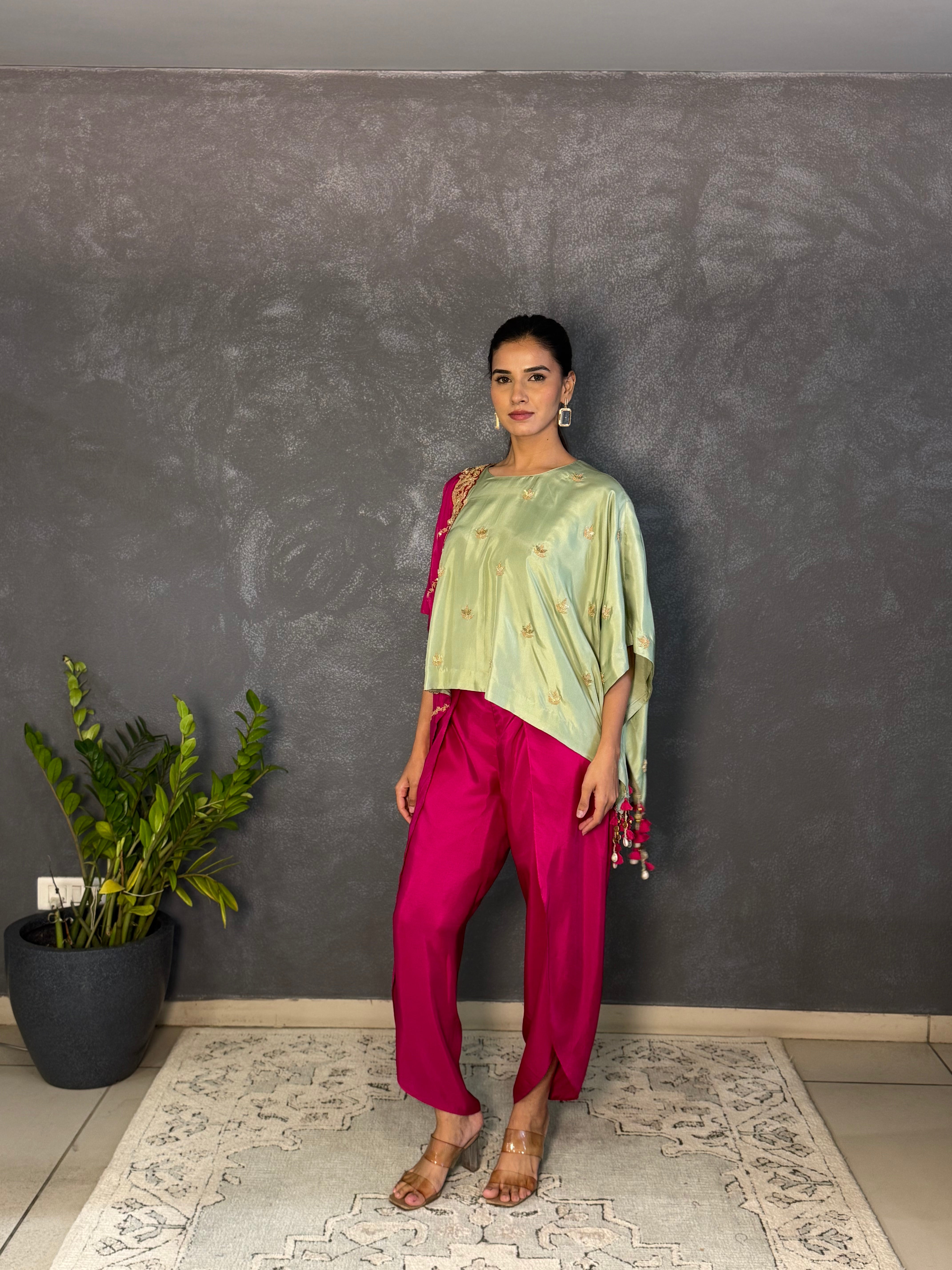 SHIULI CAPE SKIRT SET