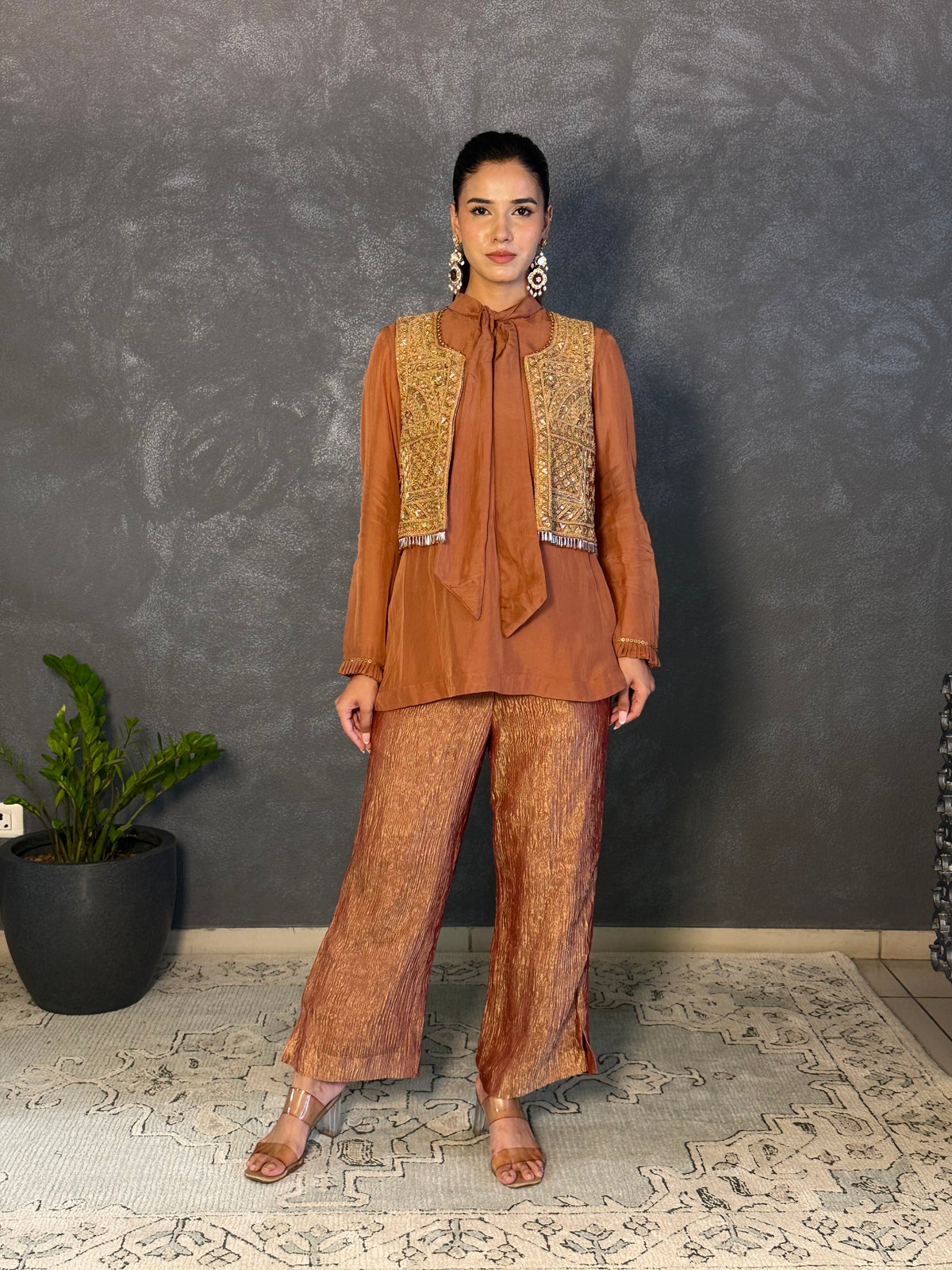 SHAMI JACKET TOP AND PANT SET