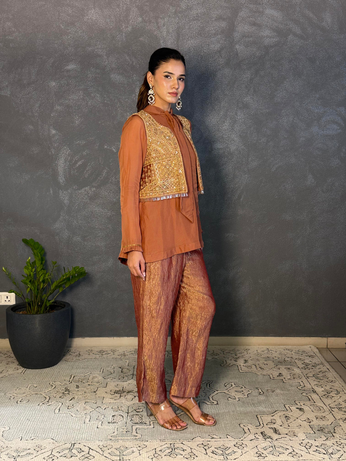SHAMI JACKET TOP AND PANT SET