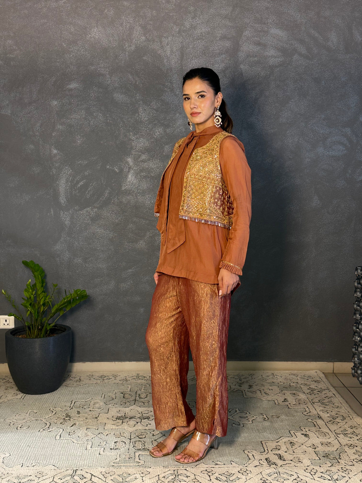 SHAMI JACKET TOP AND PANT SET