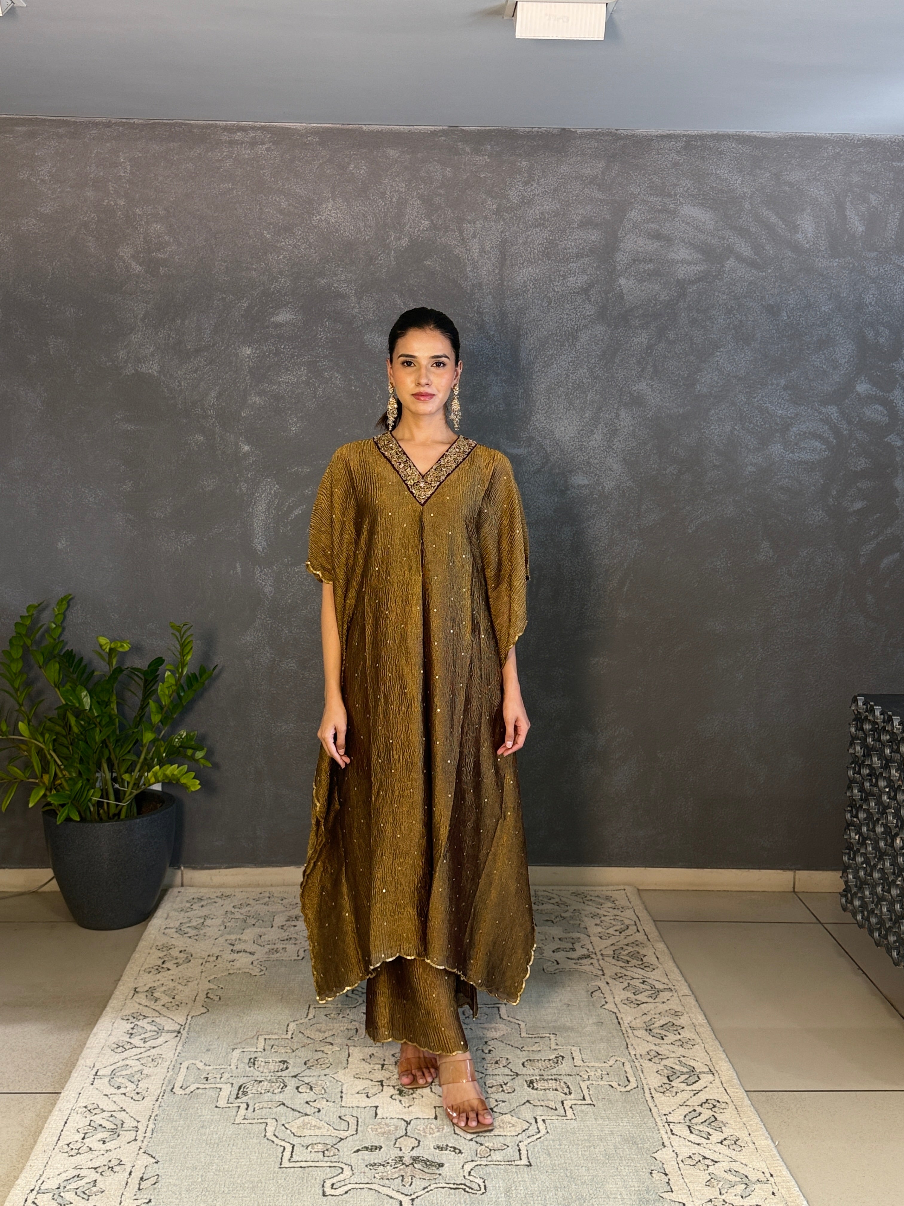 Garnet Savitri Kaftan Set