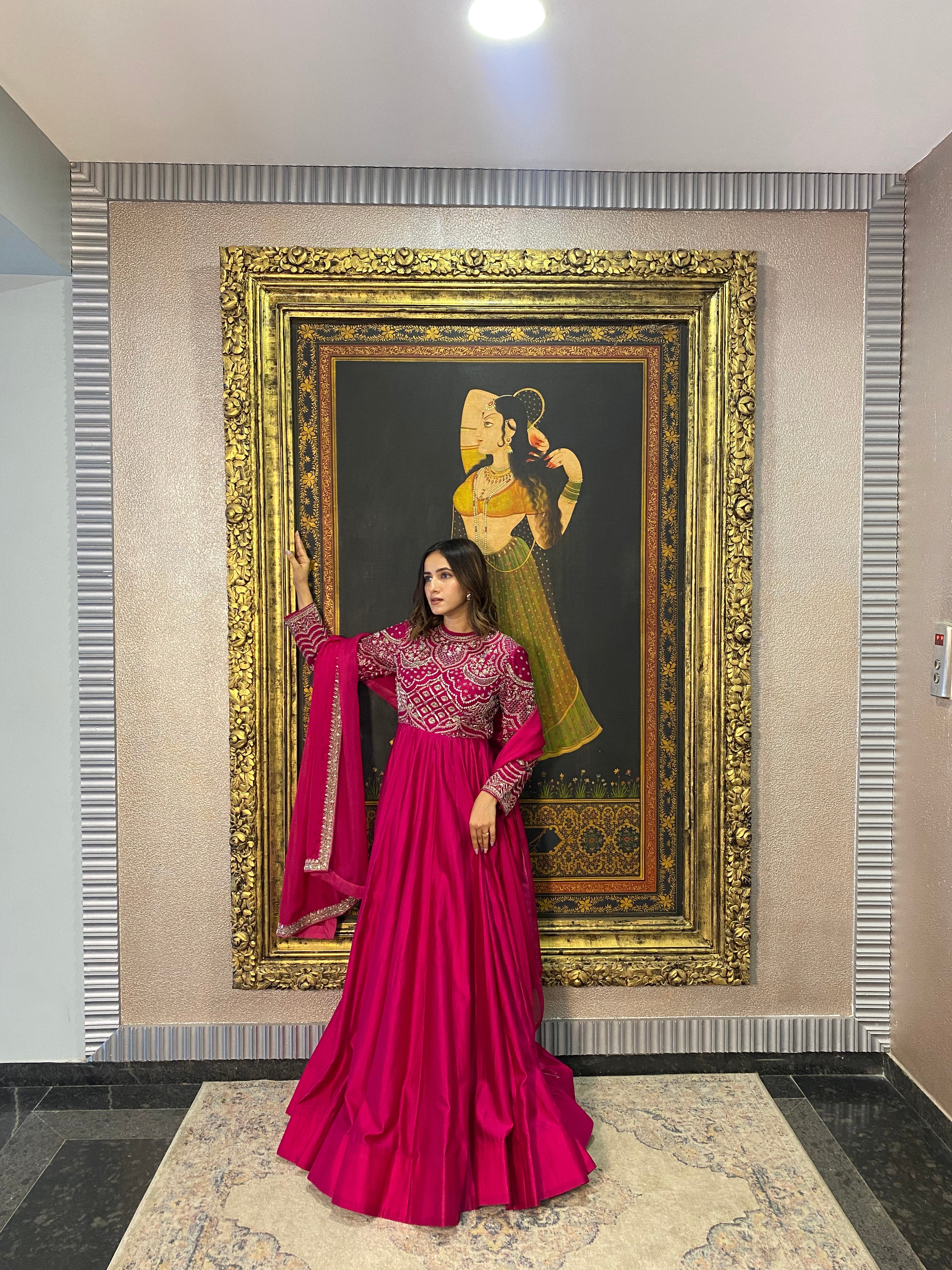 PINK ZARDOSI ANARKALI