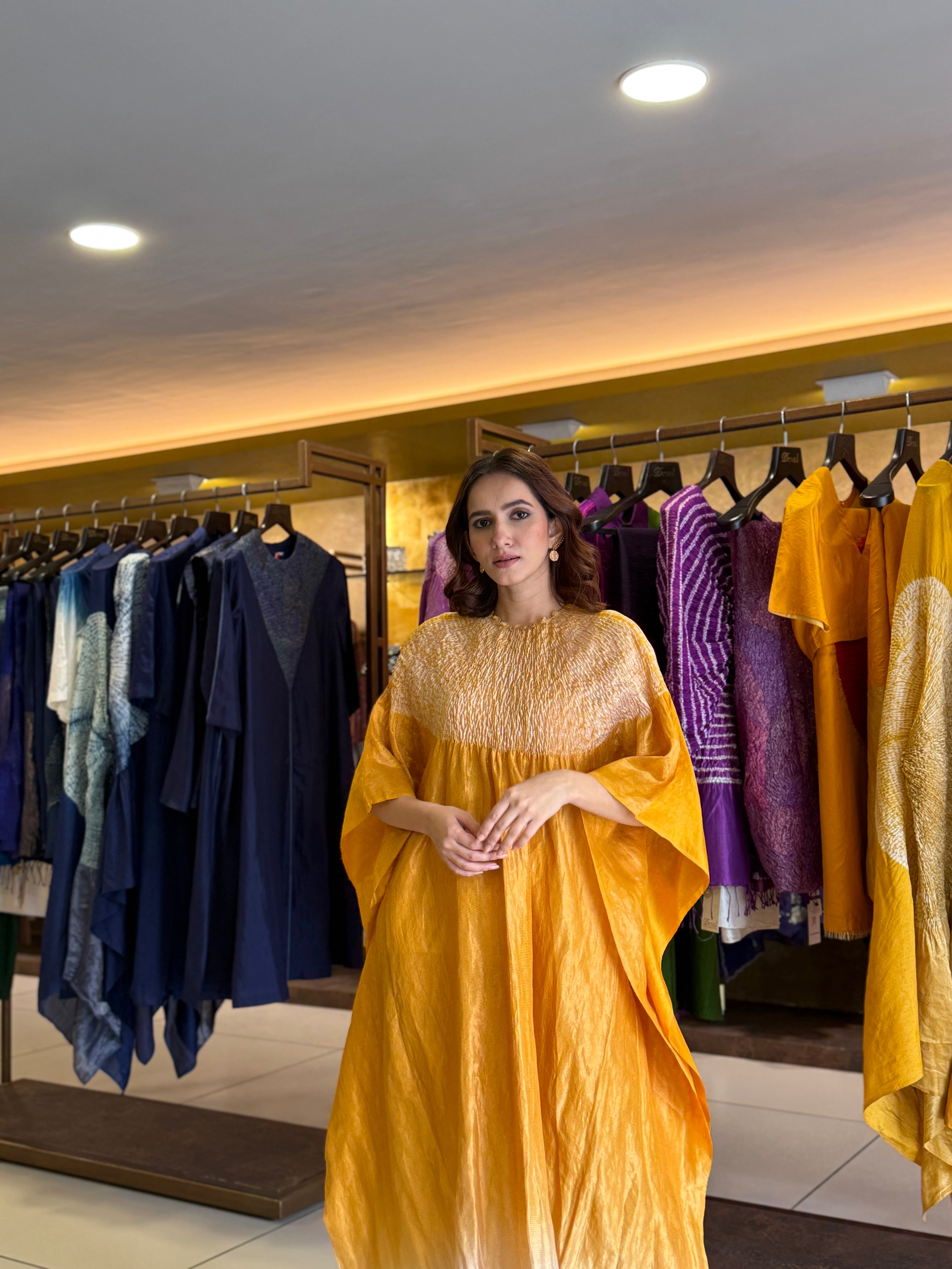 Sector Kaftan - Mettalic Mustard