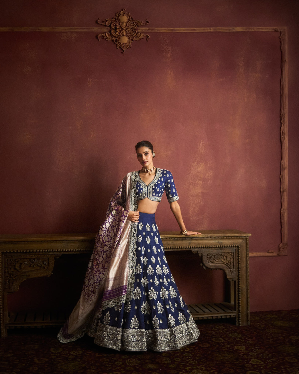 Purple Lehenga Set