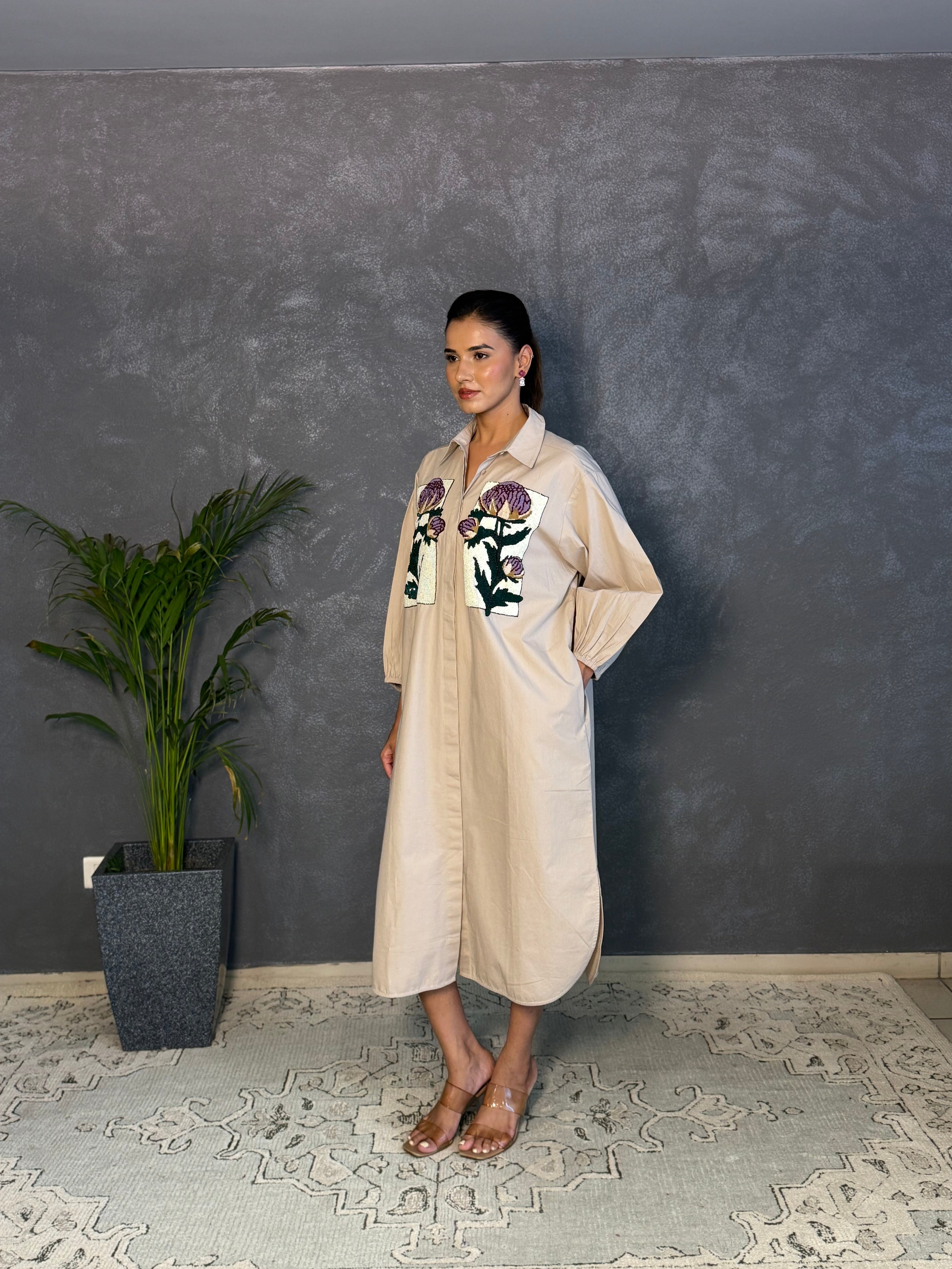 Handcrafted Midi Dress
